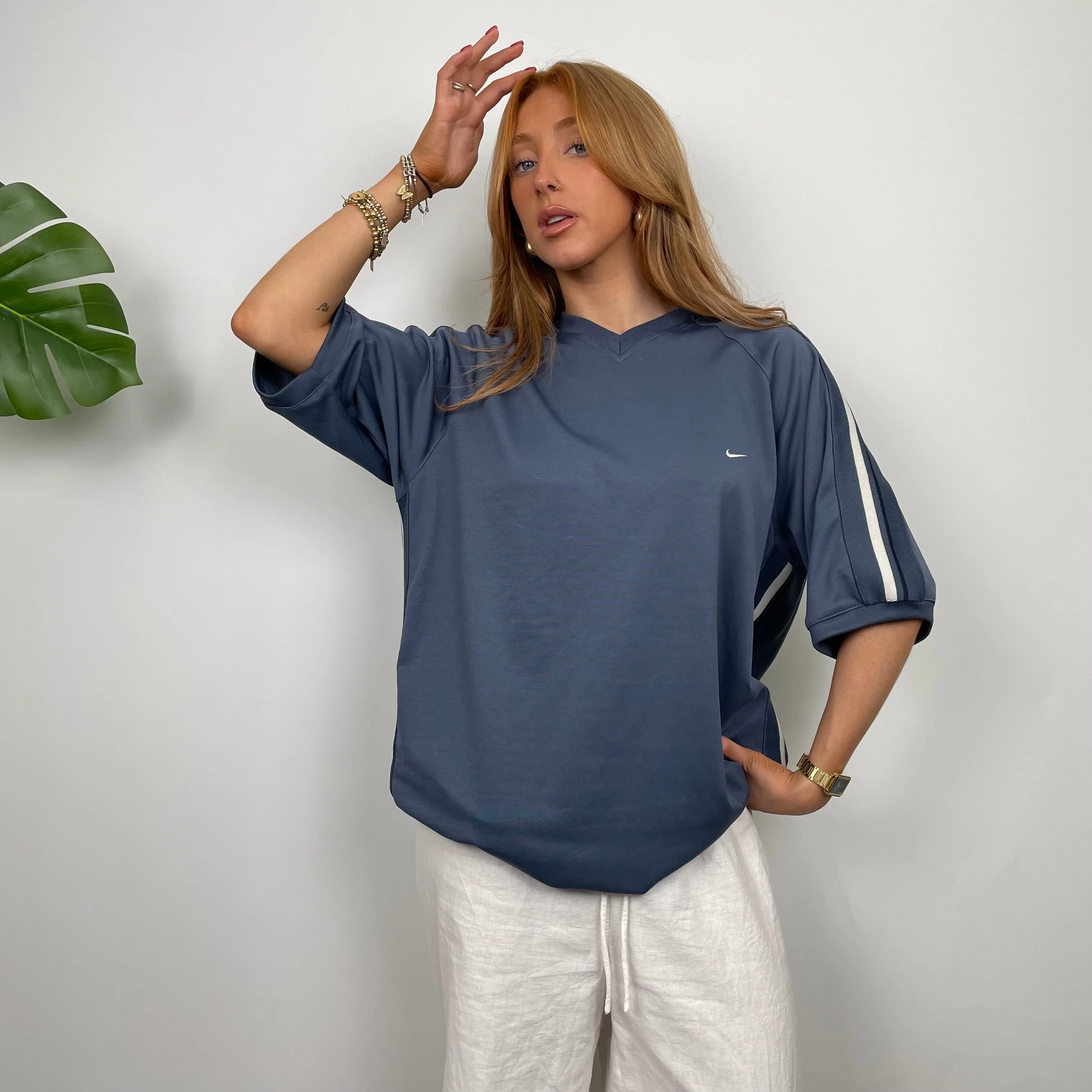 Nike Blue Swoosh T Shirt (XL) - Image 2