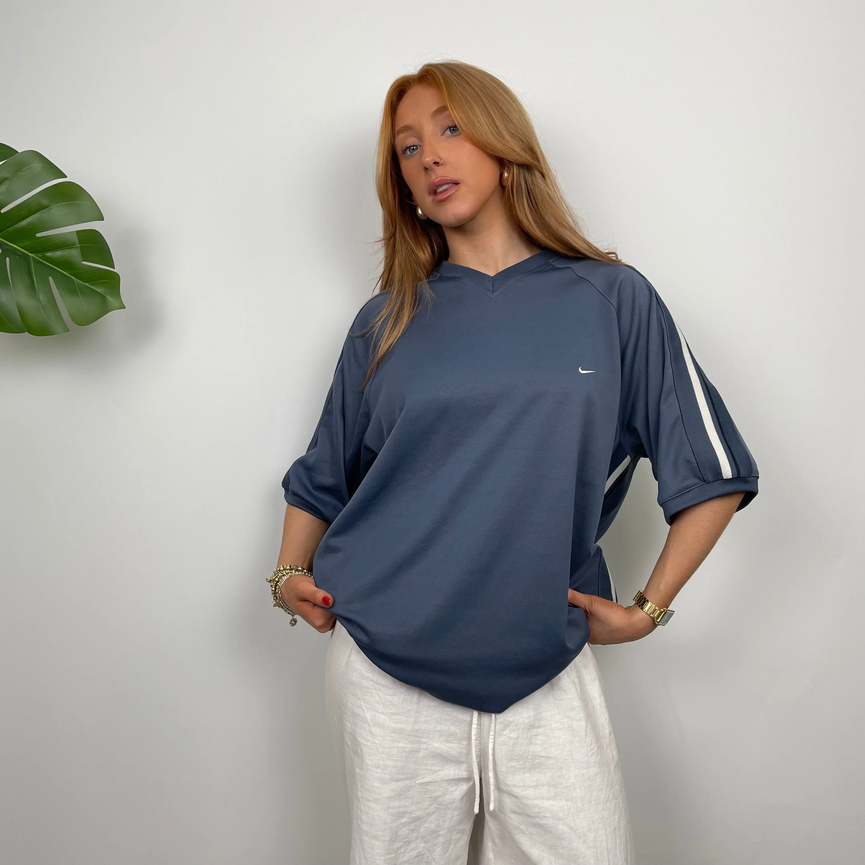 Nike Blue Swoosh T Shirt (XL) - Image 3