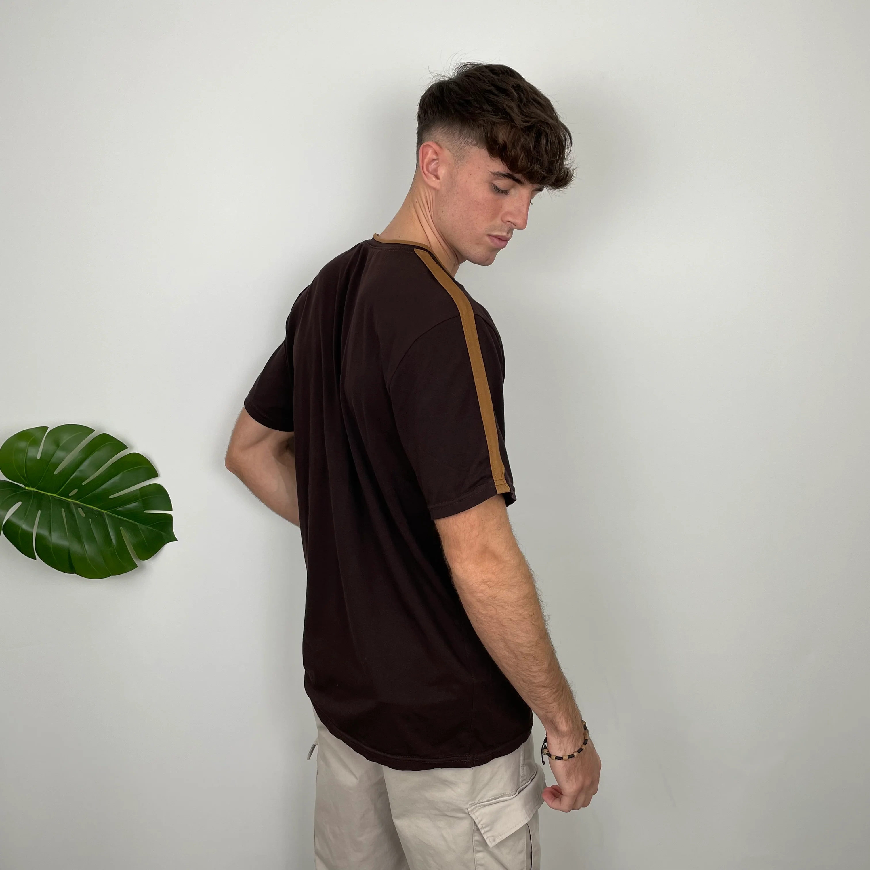 Nike Brown Spell Out T Shirt (L) - Image 7