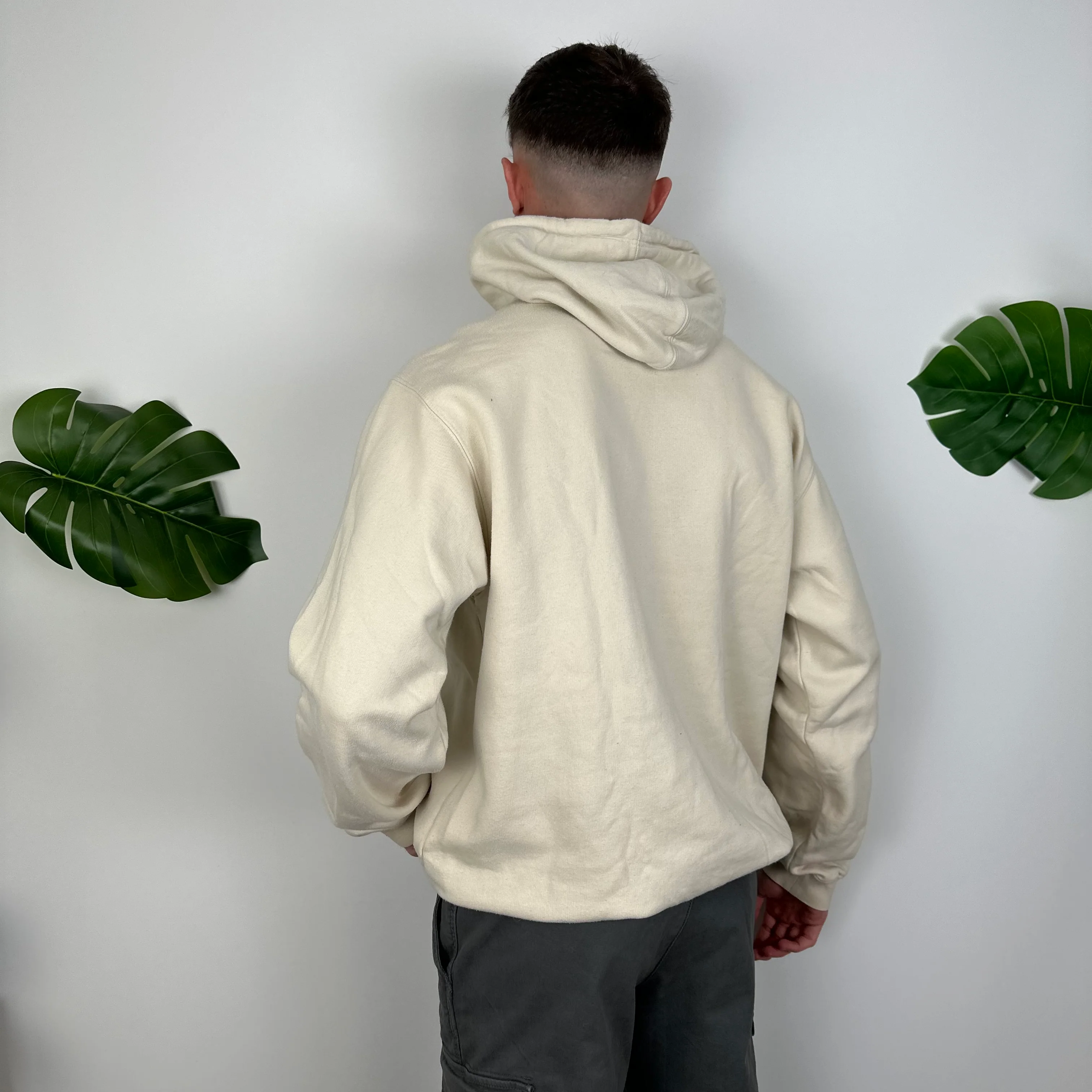 Nike Cream Embroidered Spell Out Hoodie as worn by Molly Mae (L) - Image 6
