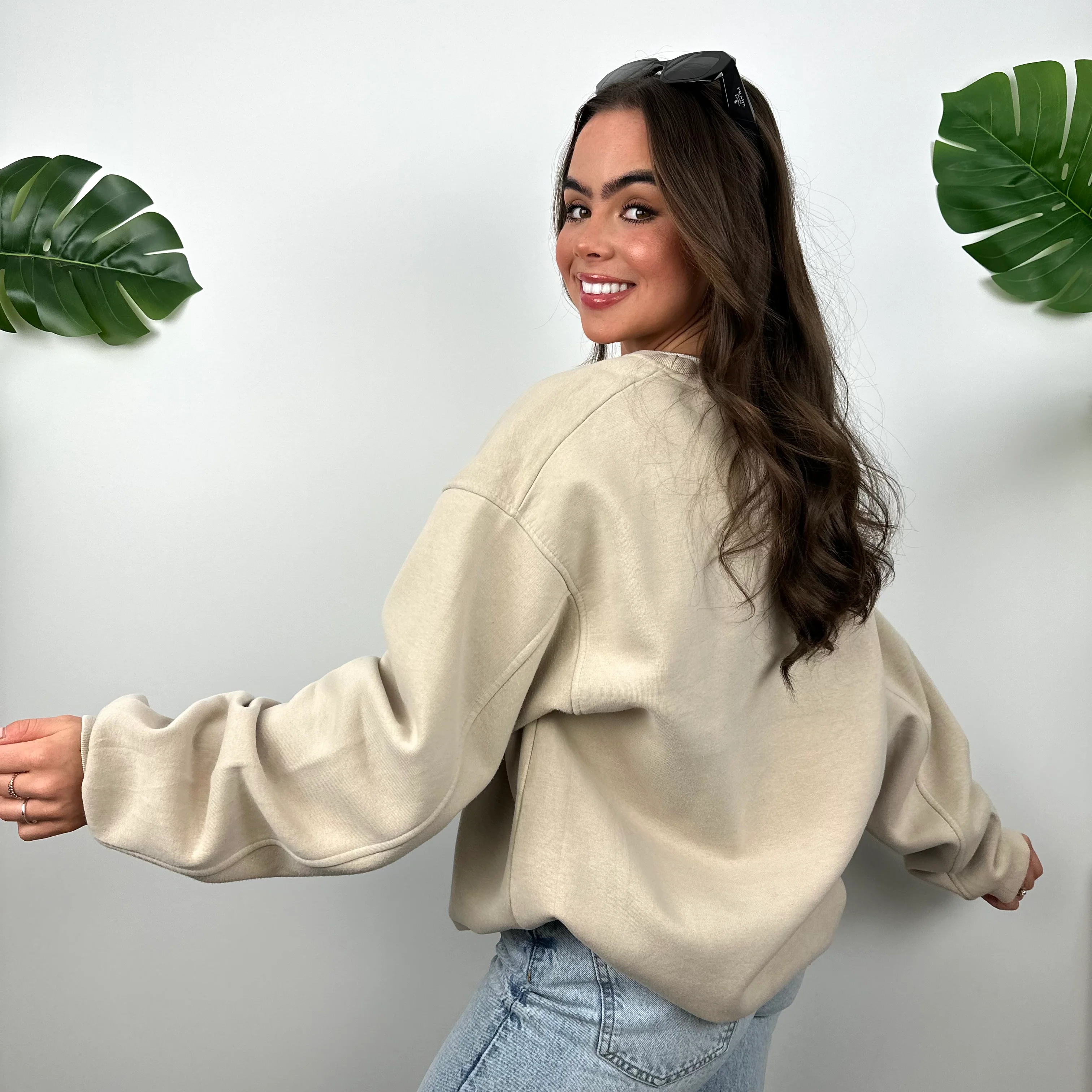 Nike Cream Swoosh Sweatshirt (L) - Image 7