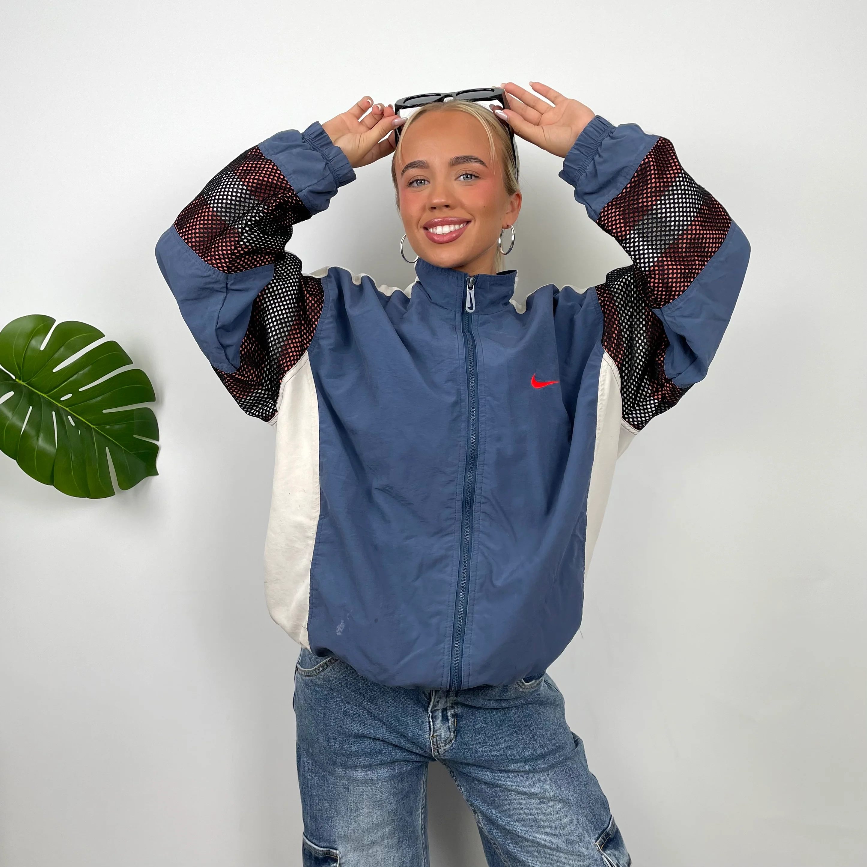 Nike Embroidered Swoosh Windbreaker Jacket (L) - Image 6