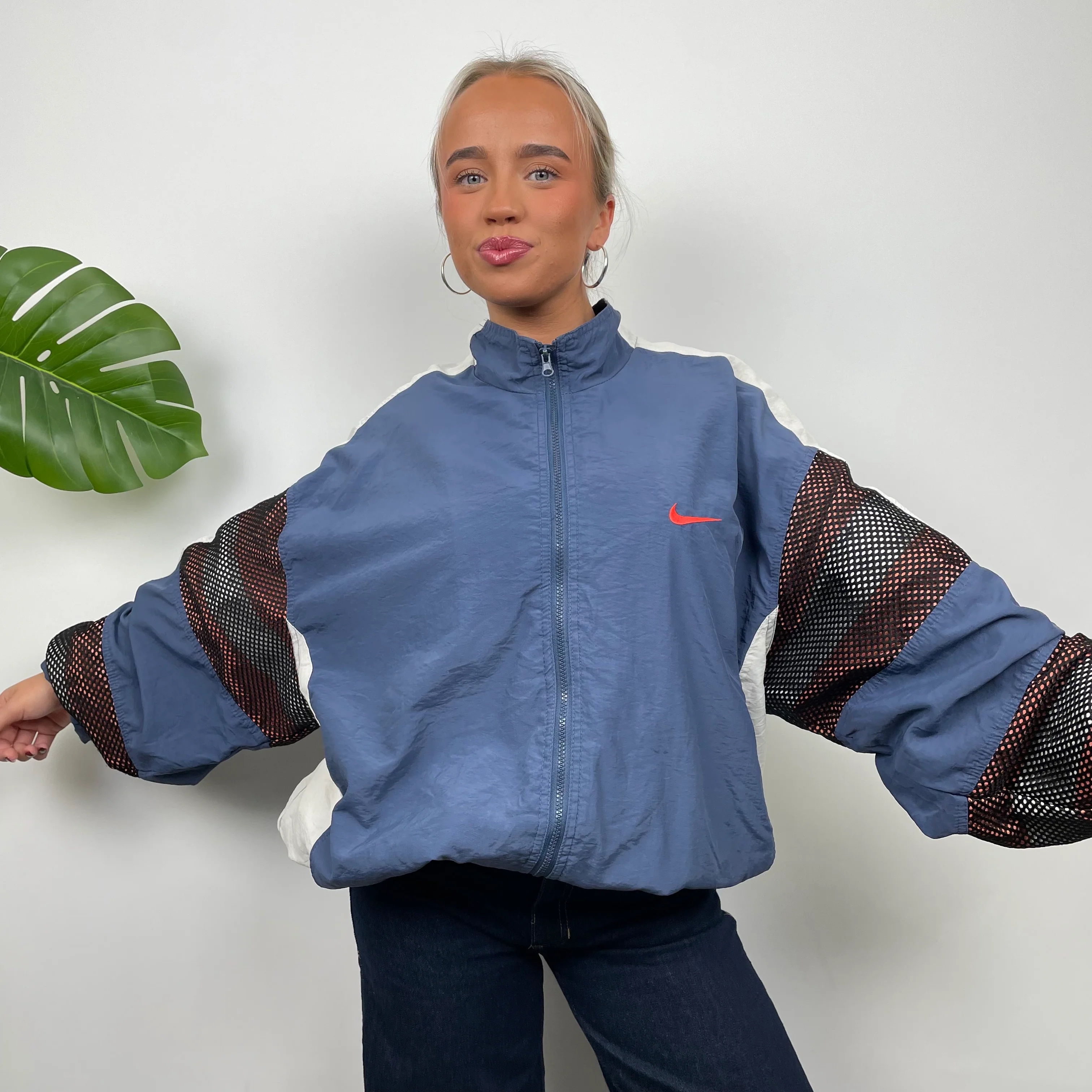 Nike Embroidered Swoosh Windbreaker Jacket (XL) - Image 2