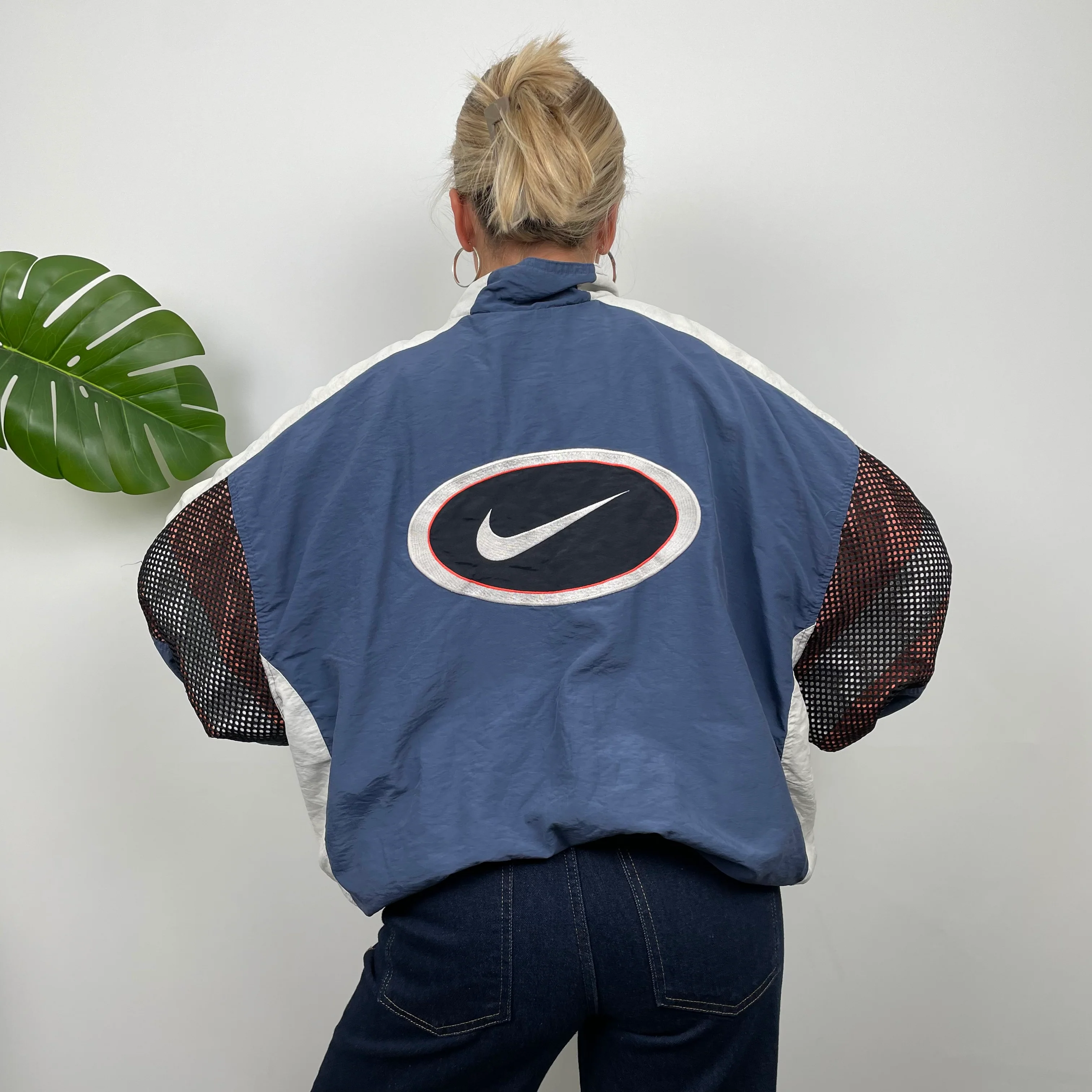 Nike Embroidered Swoosh Windbreaker Jacket (XL) - Image 4
