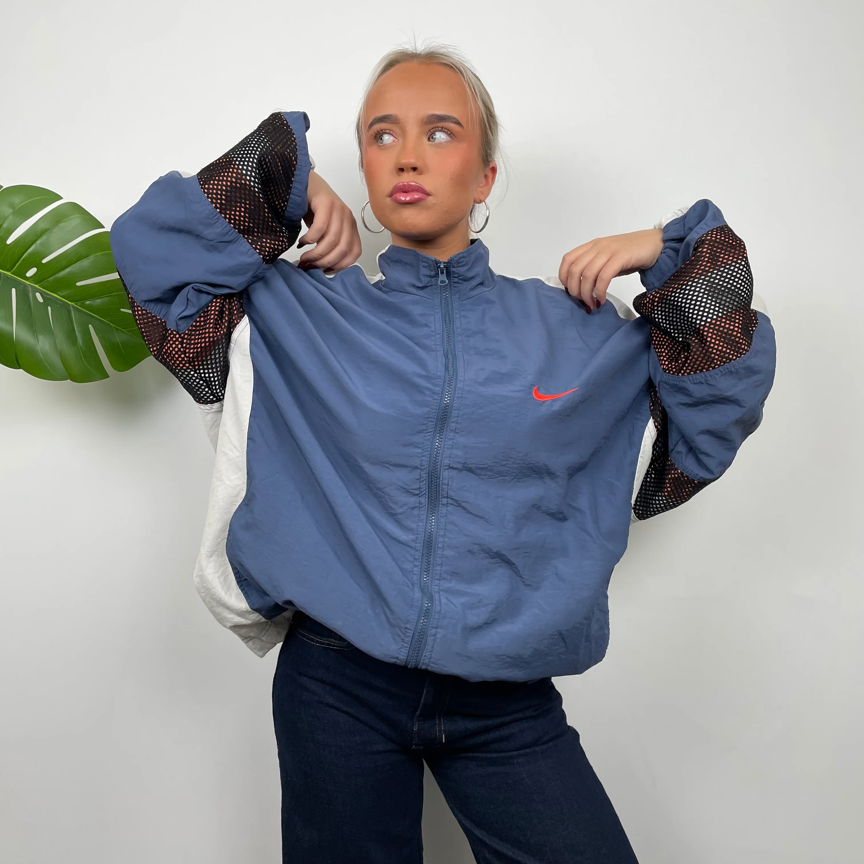Nike Embroidered Swoosh Windbreaker Jacket (XL) - Image 5