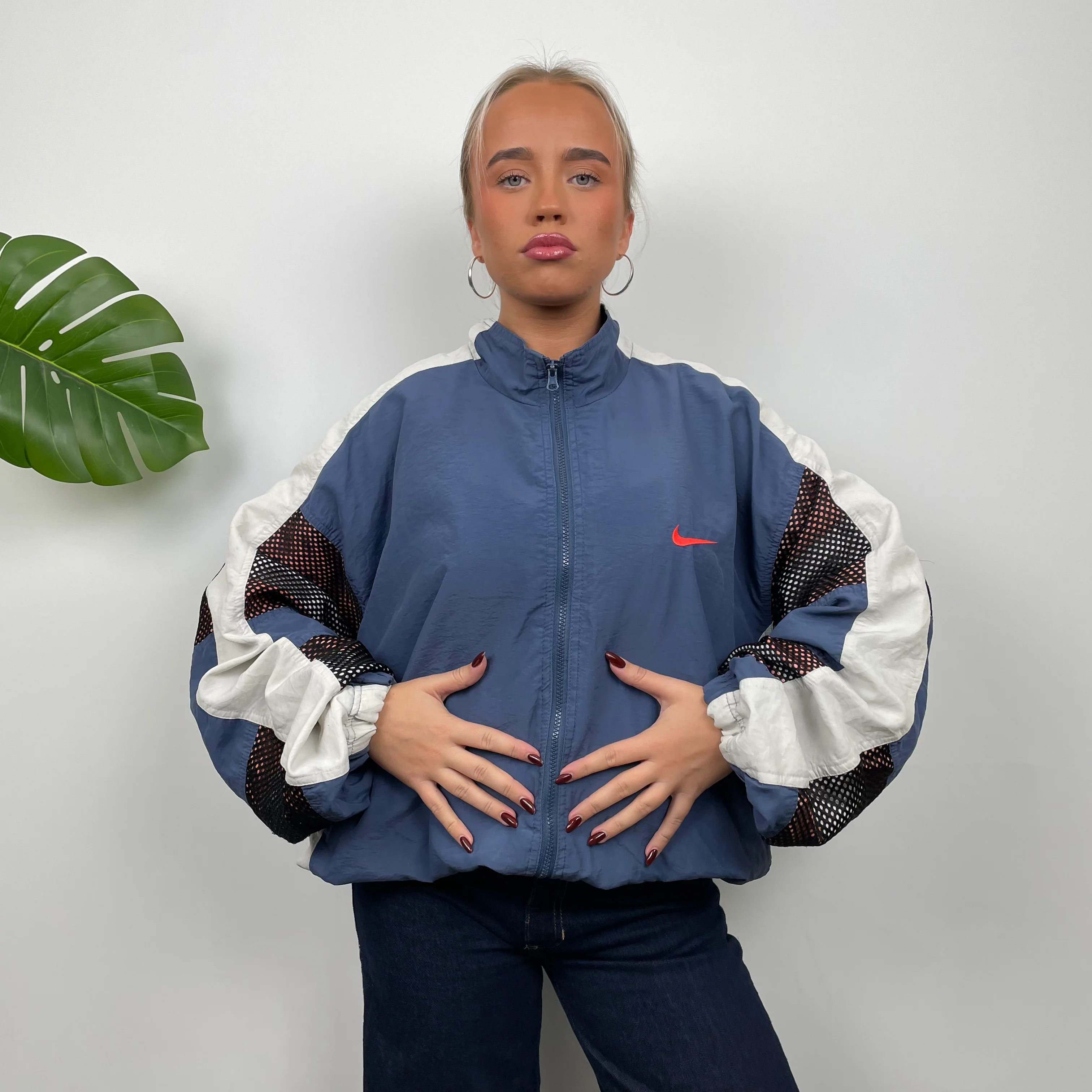 Nike Embroidered Swoosh Windbreaker Jacket (XL) - Image 6