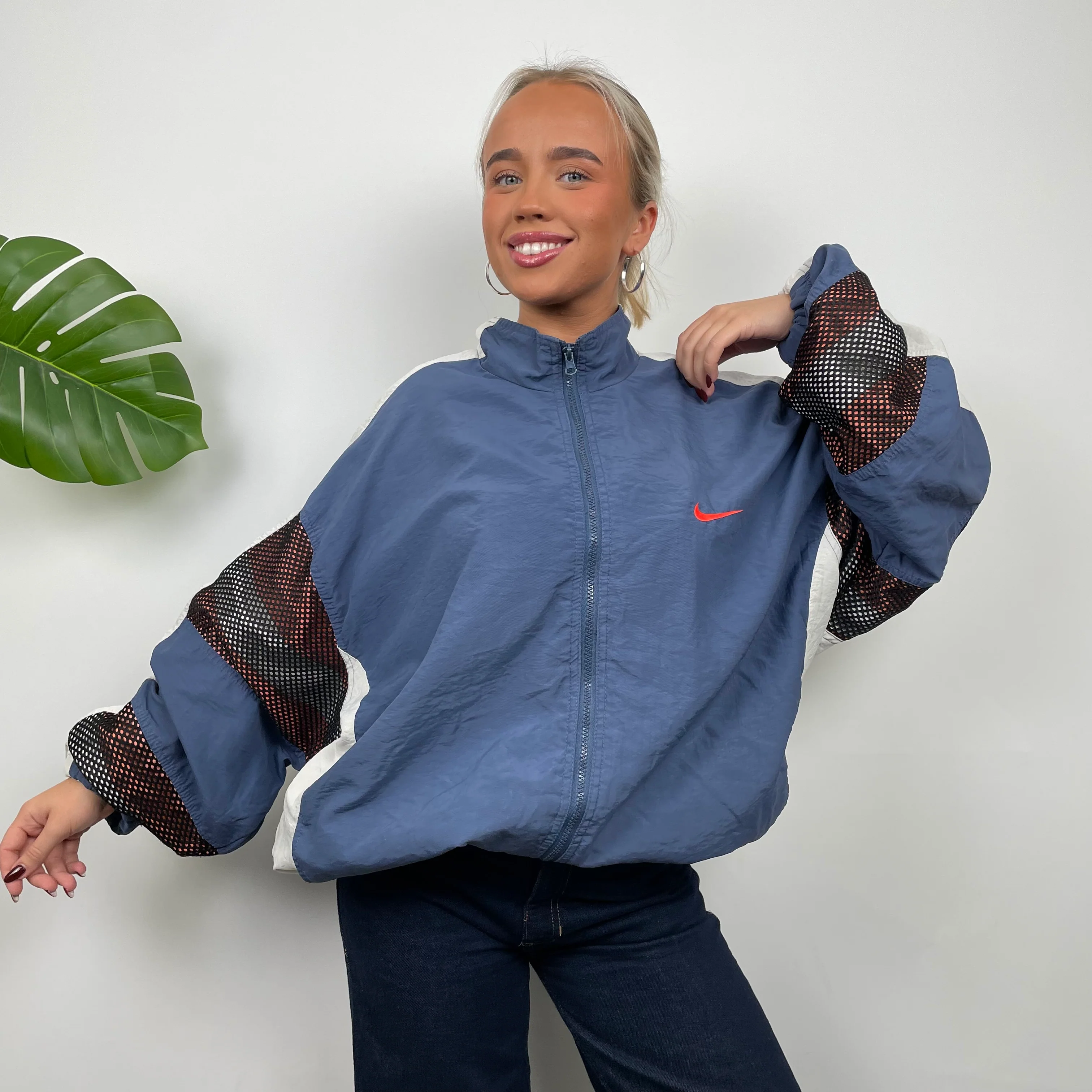 Nike Embroidered Swoosh Windbreaker Jacket (XL) - Image 7