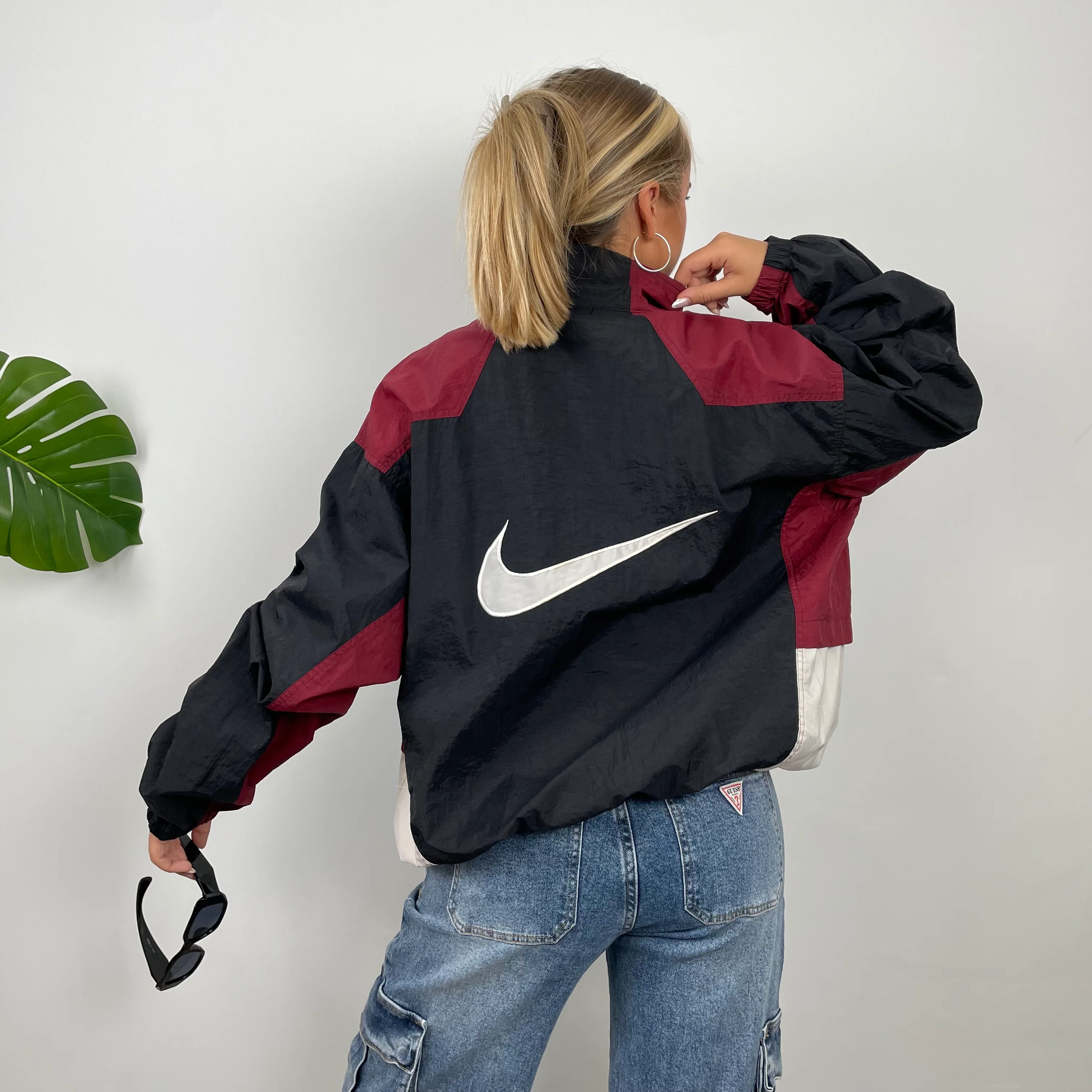 Nike Embroidered Swoosh Windbreaker Jacket (L) - Image 6