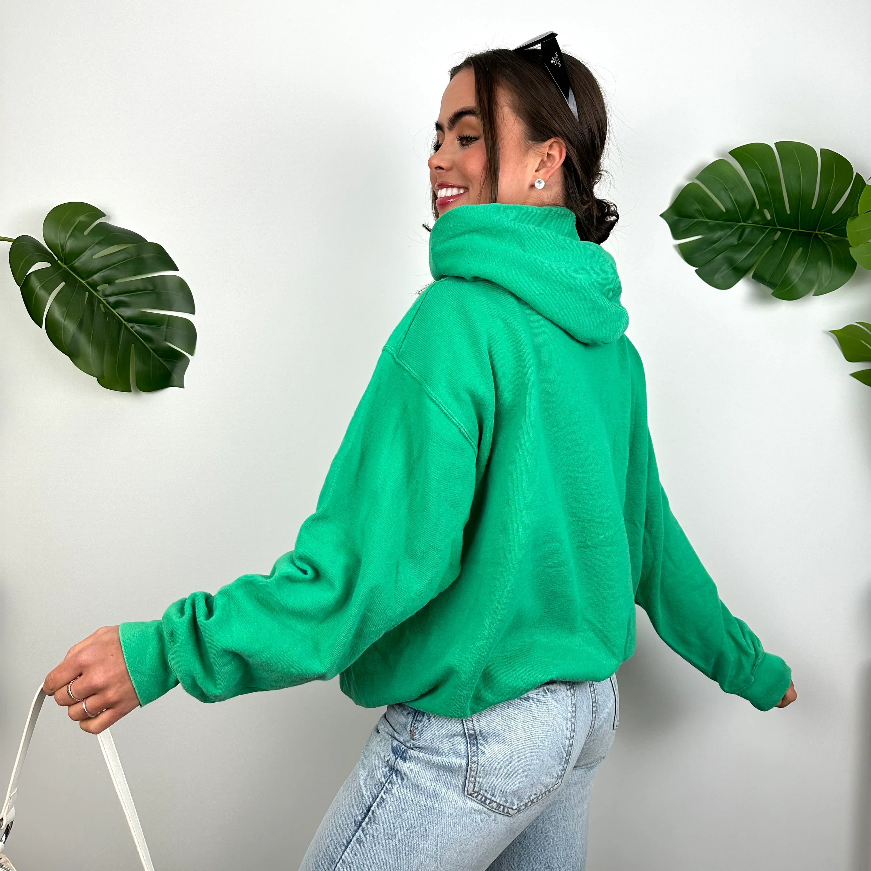 Nike Green Embroidered Centre Swoosh Hoodie (M) - Image 8