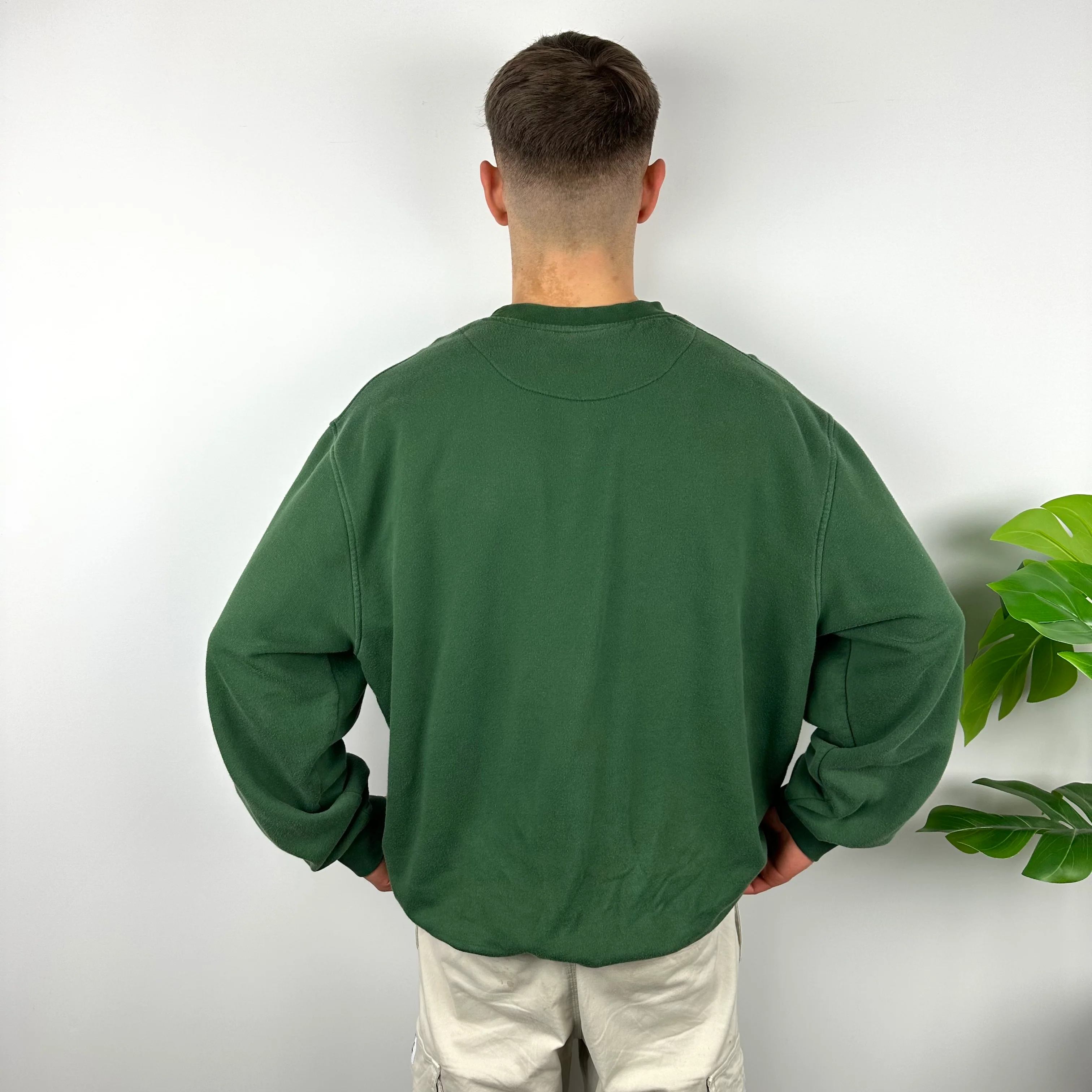 Nike Green Embroidered Spell Out Sweatshirt (XL) - Image 9