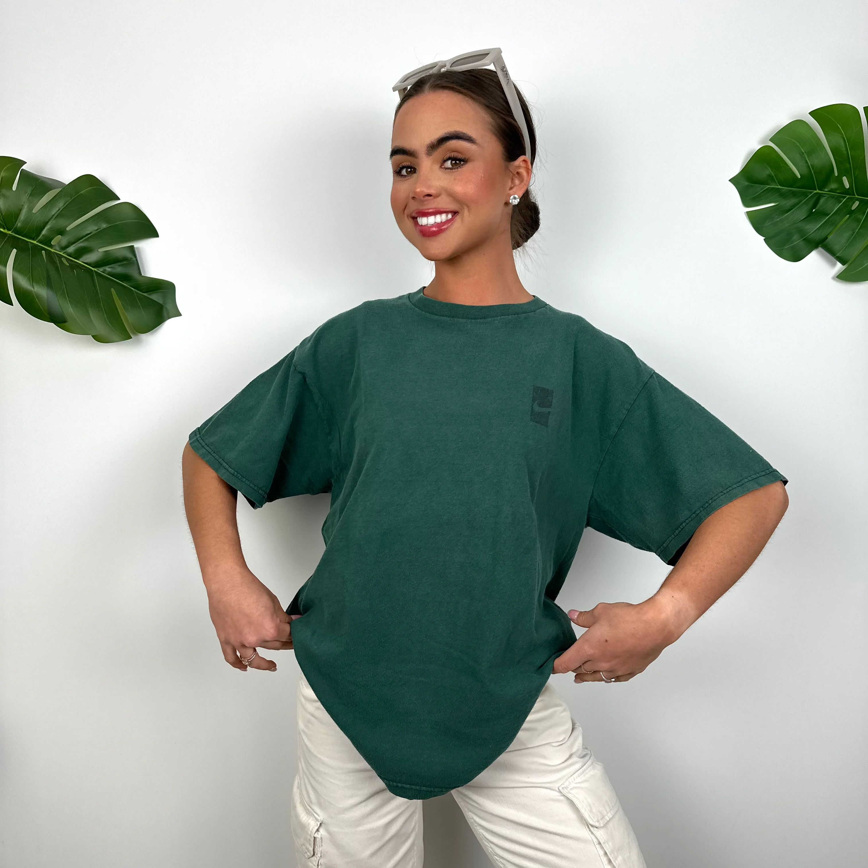 Nike Green Spell Out T Shirt (M) - Image 4