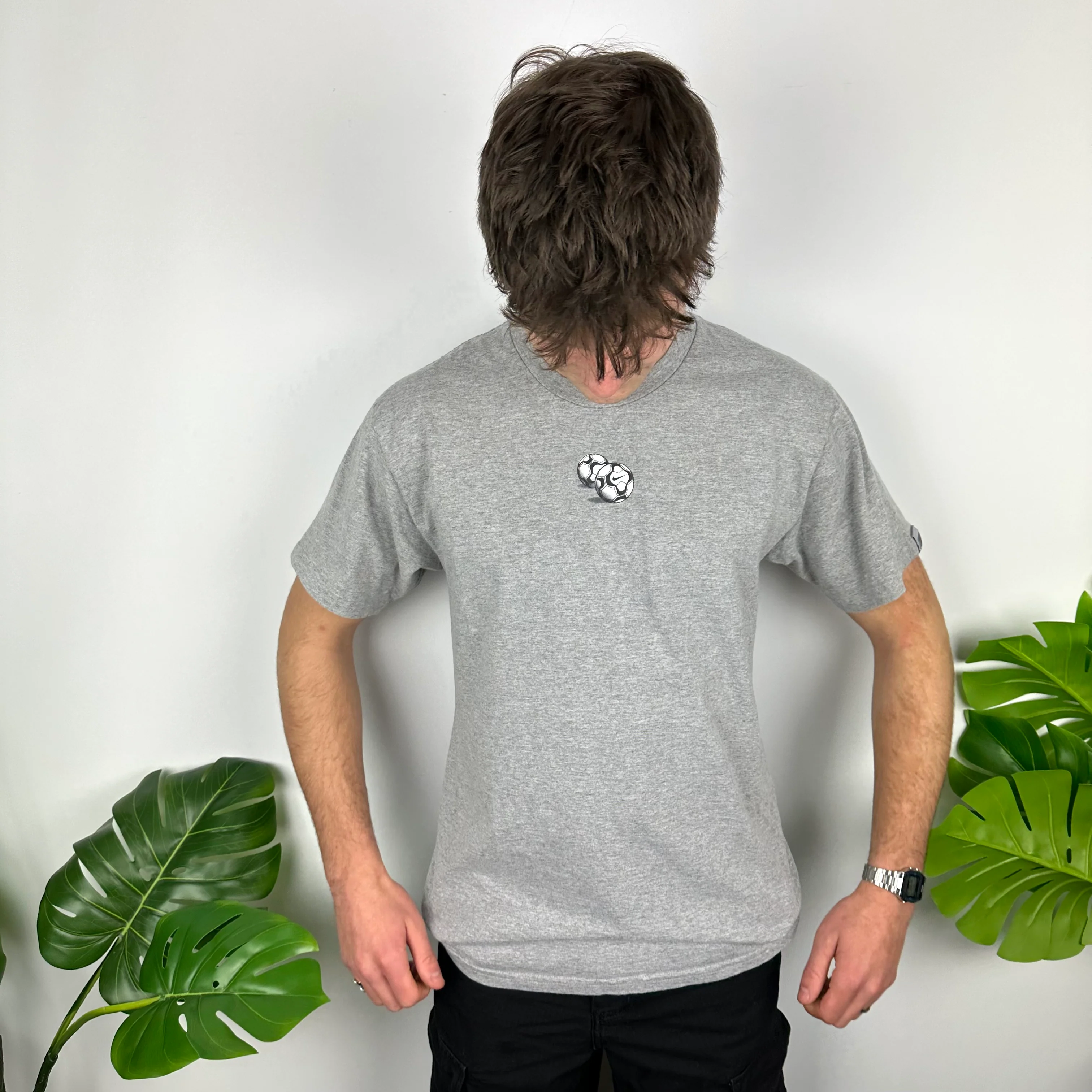 Nike Grey Swoosh T Shirt (M) - Image 6
