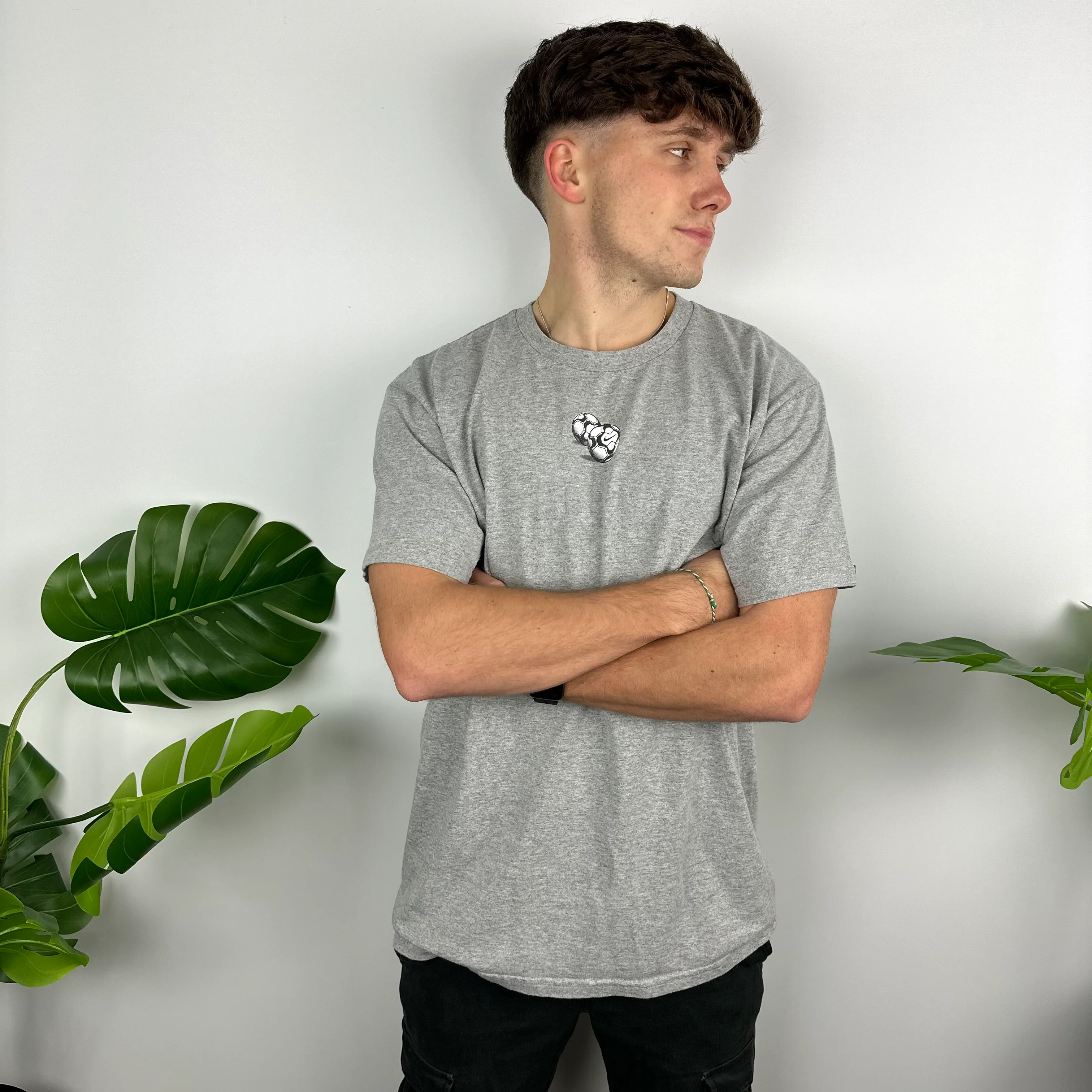 Nike Grey Swoosh T Shirt (M) - Image 8