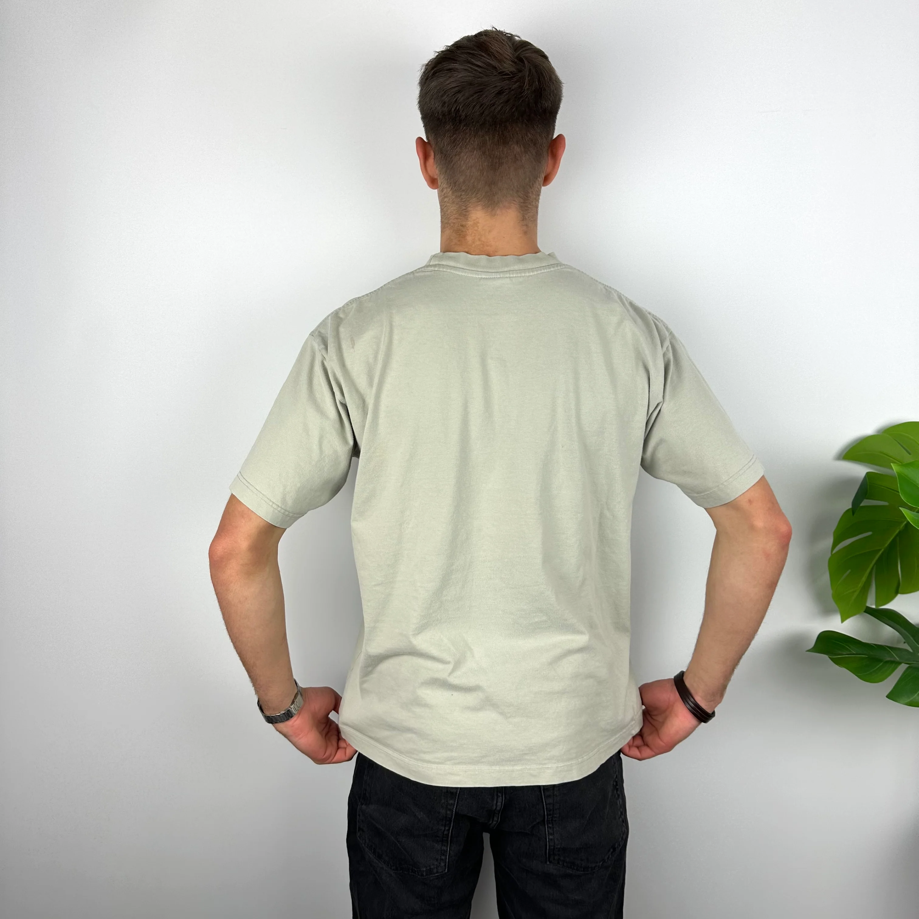 Nike Beige Swoosh T Shirt (M) - Image 3