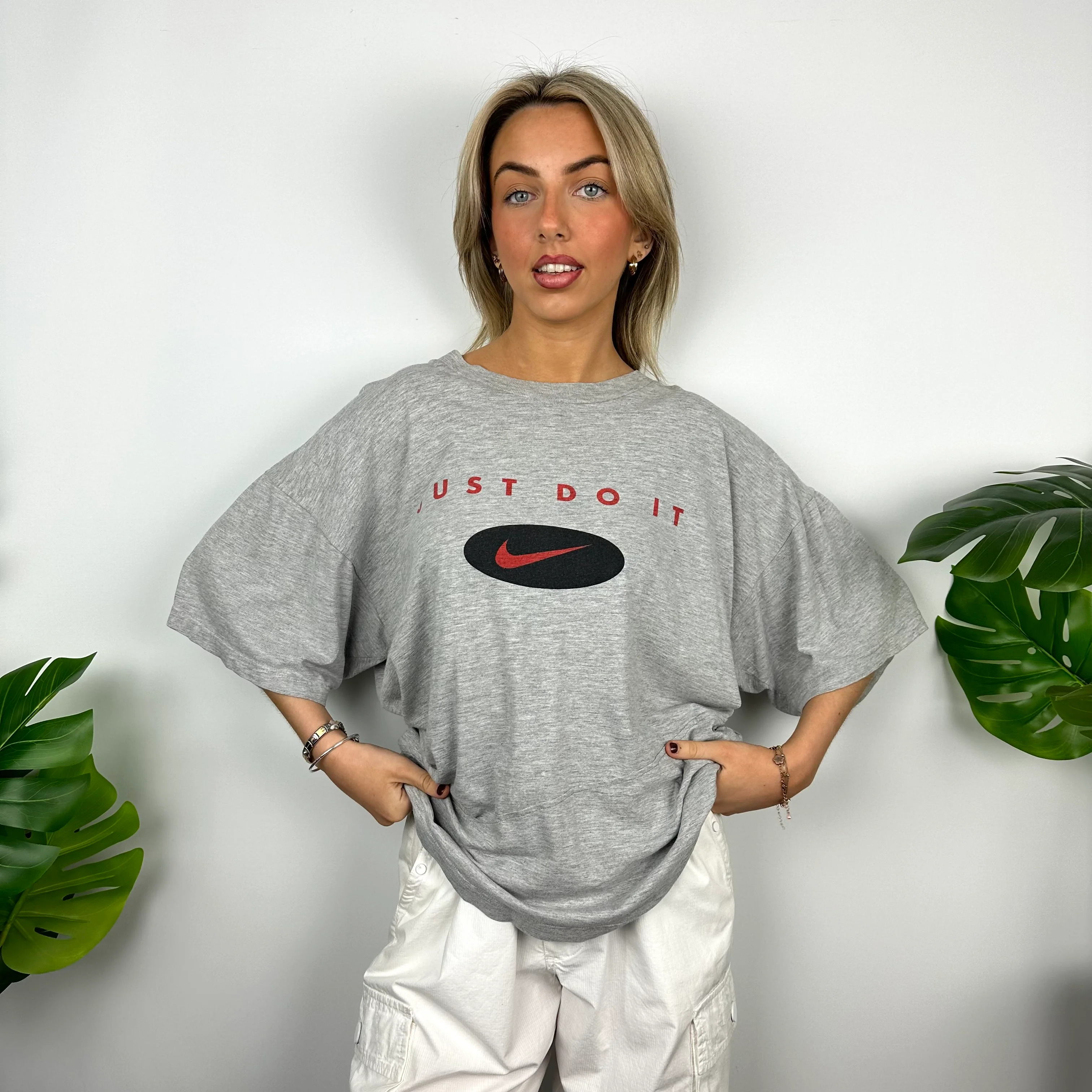 Nike Just Do It Grey Spell Out T Shirt (XL) - Image 4