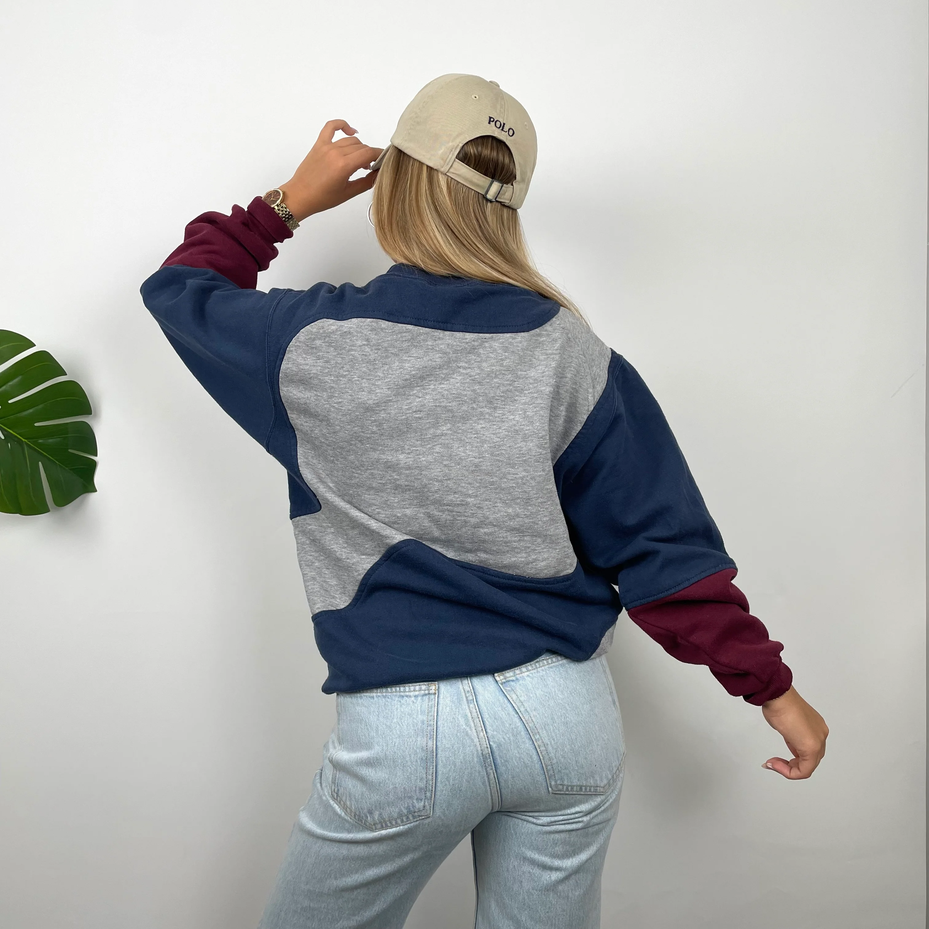 Nike Multi Coloured Embroidered Spell Out Sweatshirt (M) - Image 5