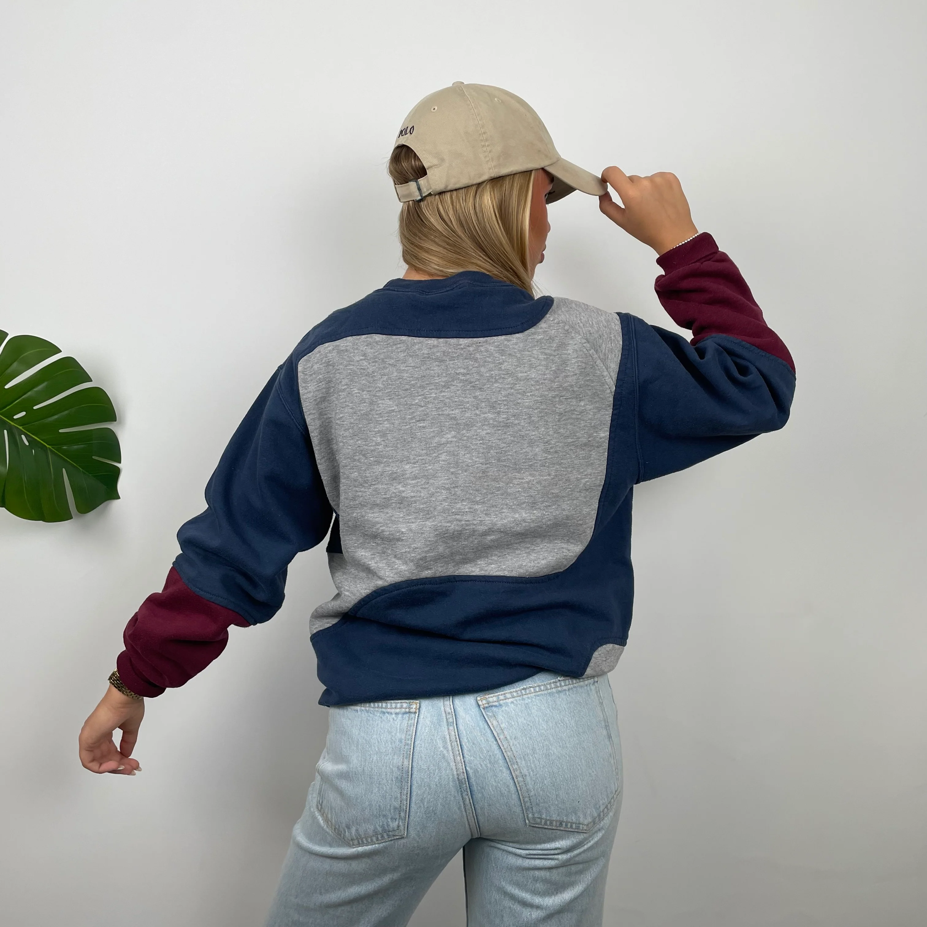 Nike Multi Coloured Embroidered Spell Out Sweatshirt (M) - Image 6