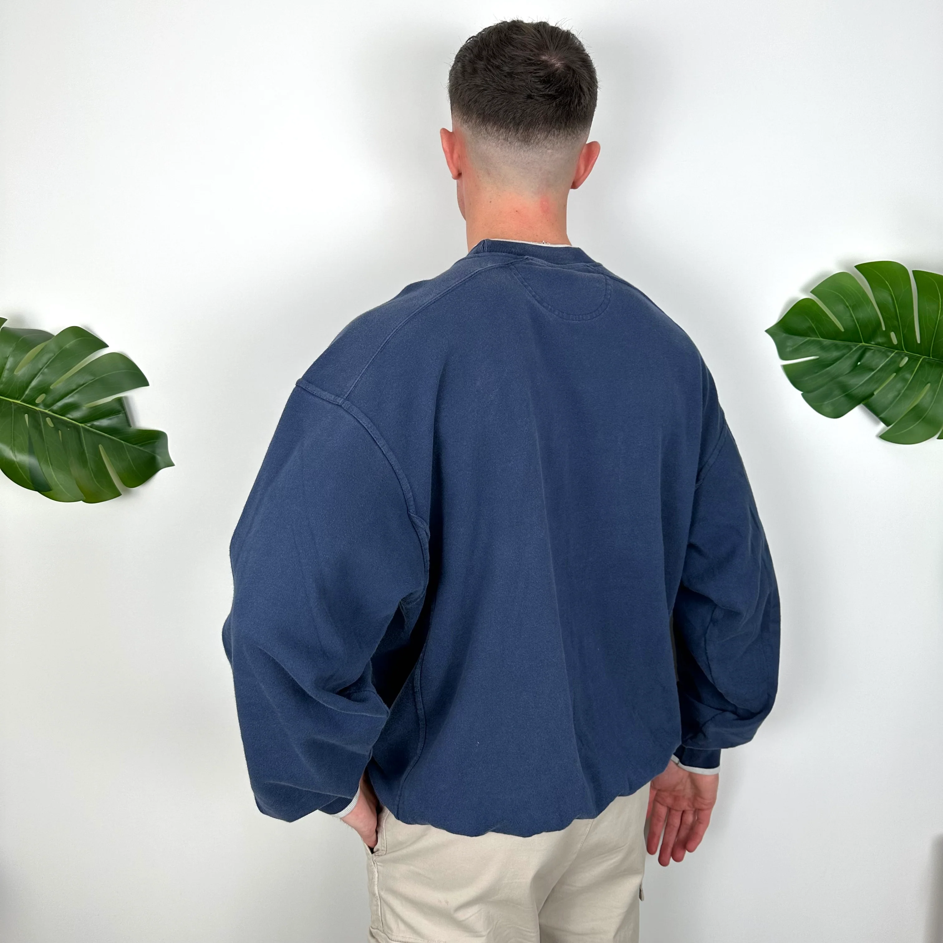 Nike Navy Embroidered Centre Swoosh Sweatshirt (M) - Image 4