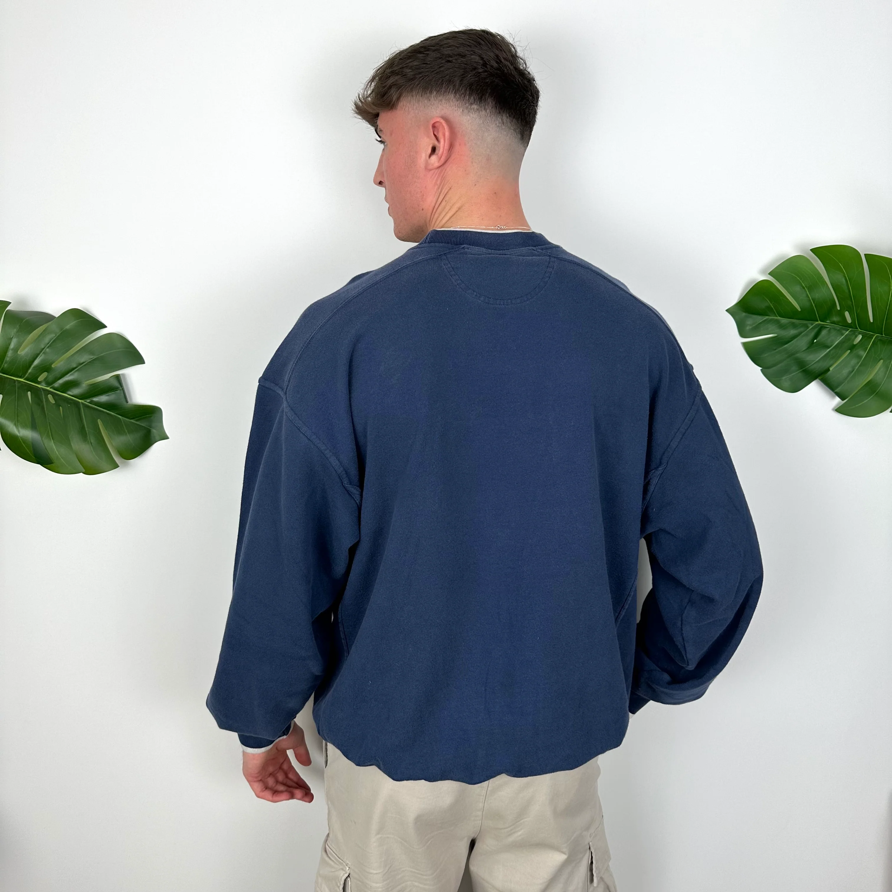 Nike Navy Embroidered Centre Swoosh Sweatshirt (M) - Image 6