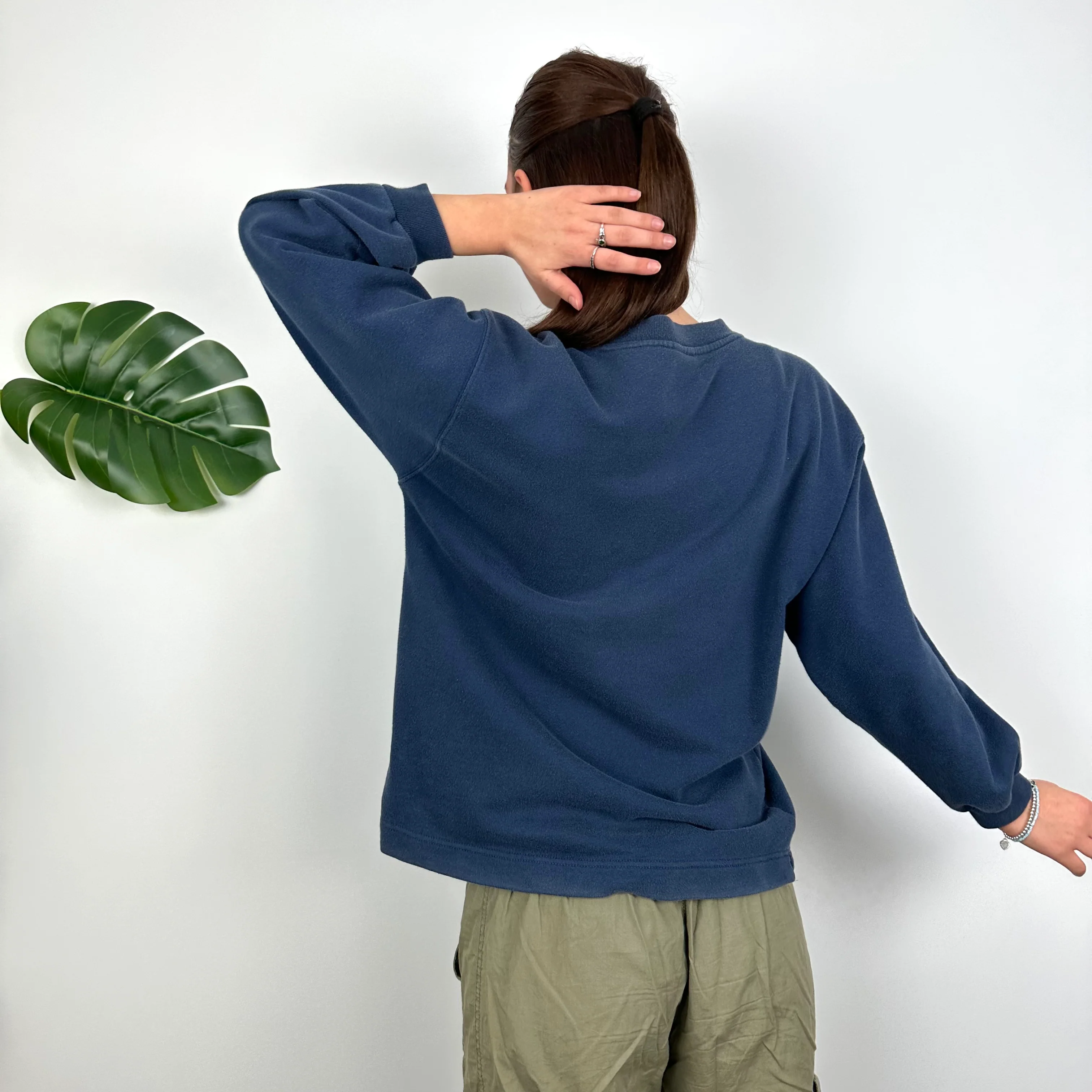 Nike Navy Embroidered Centre Swoosh Sweatshirt (S) - Image 7