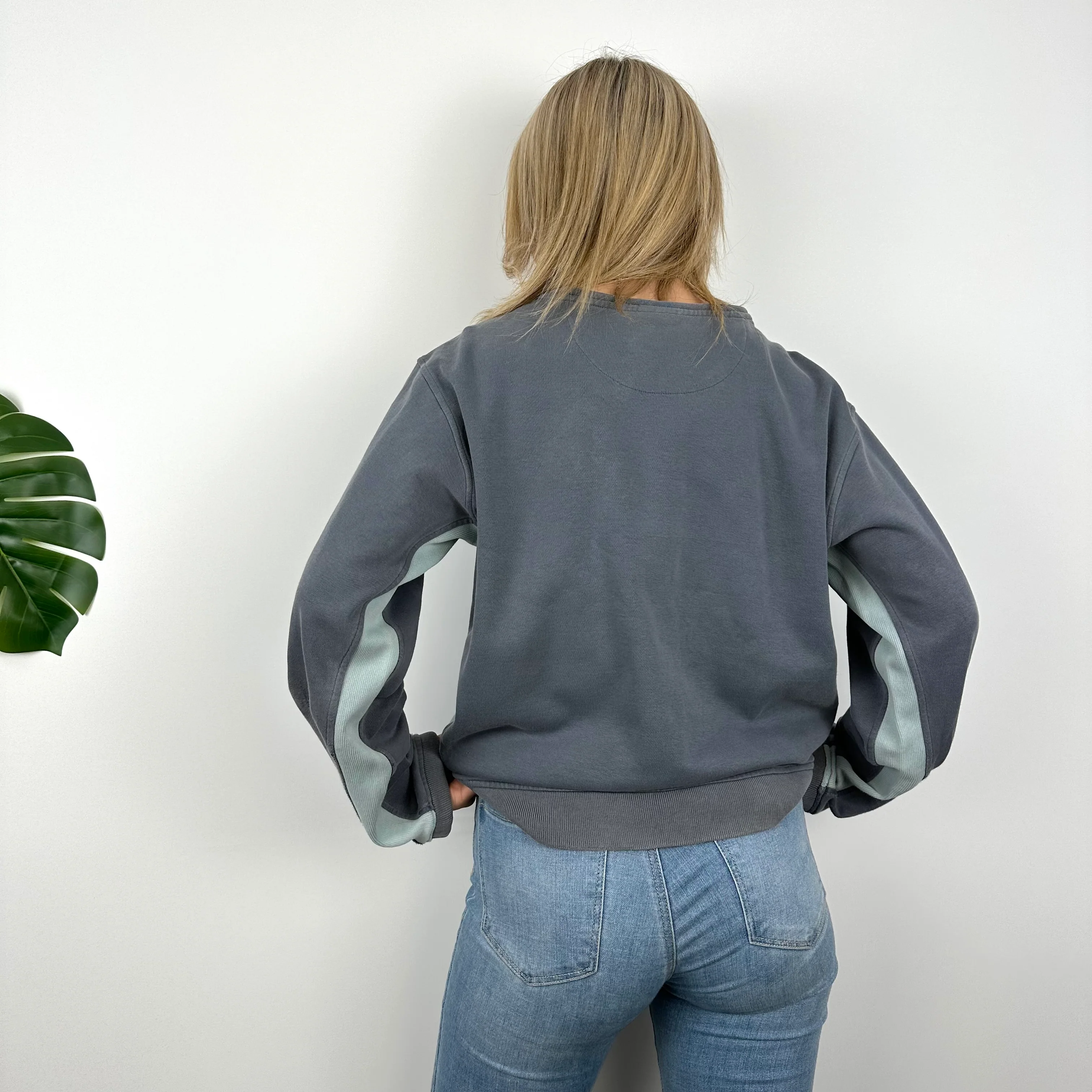 Nike Navy Embroidered Spell Out Sweatshirt (L) - Image 7
