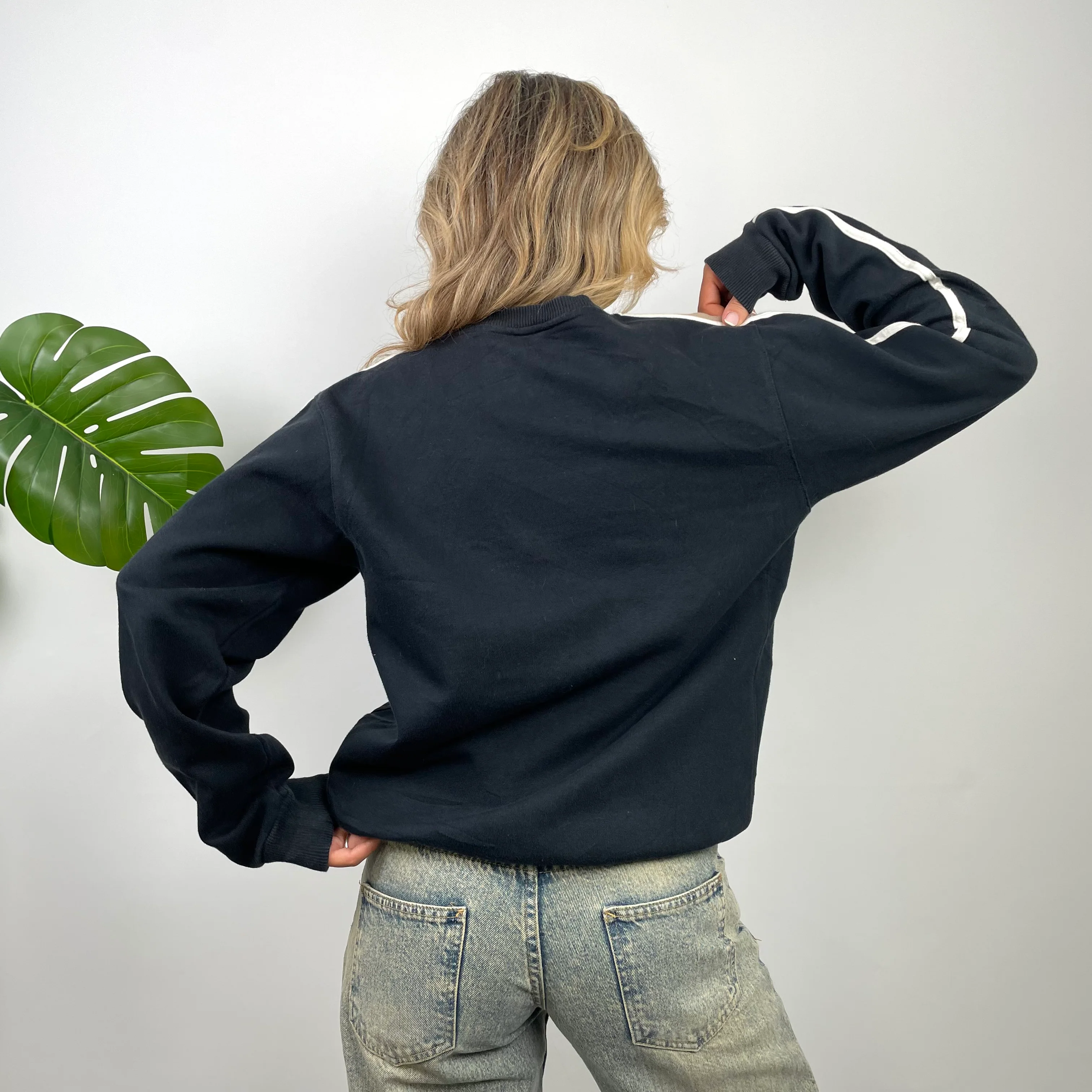 Nike Black Embroidered Spell Out Sweatshirt (M) - Image 5