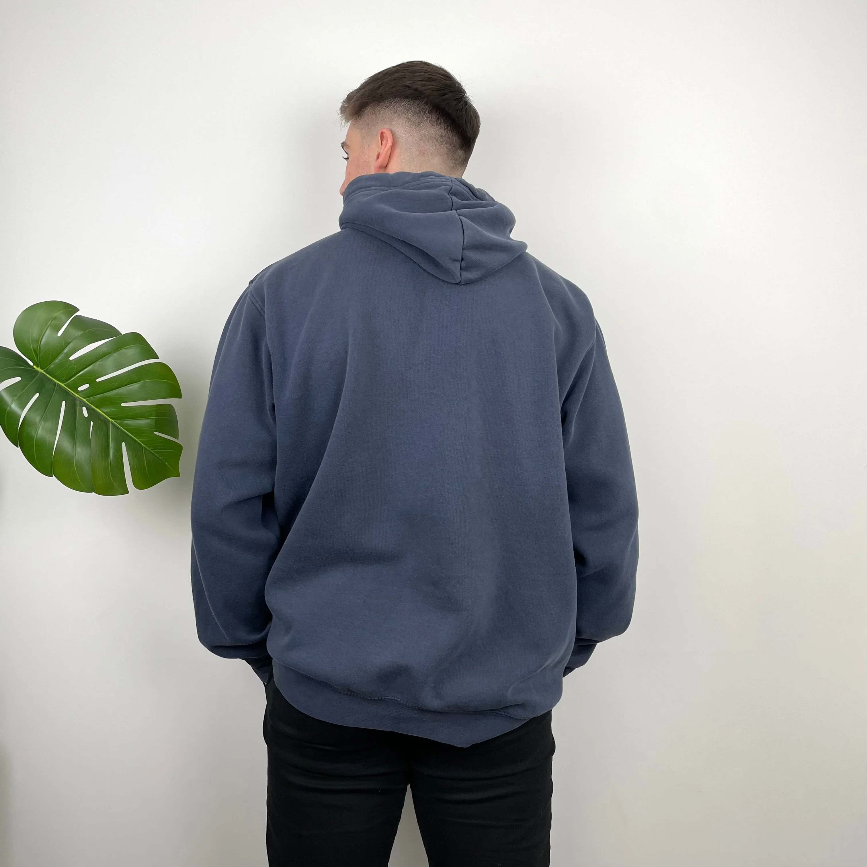 Nike Navy Embroidered Swoosh Hoodie (XL) - Image 7