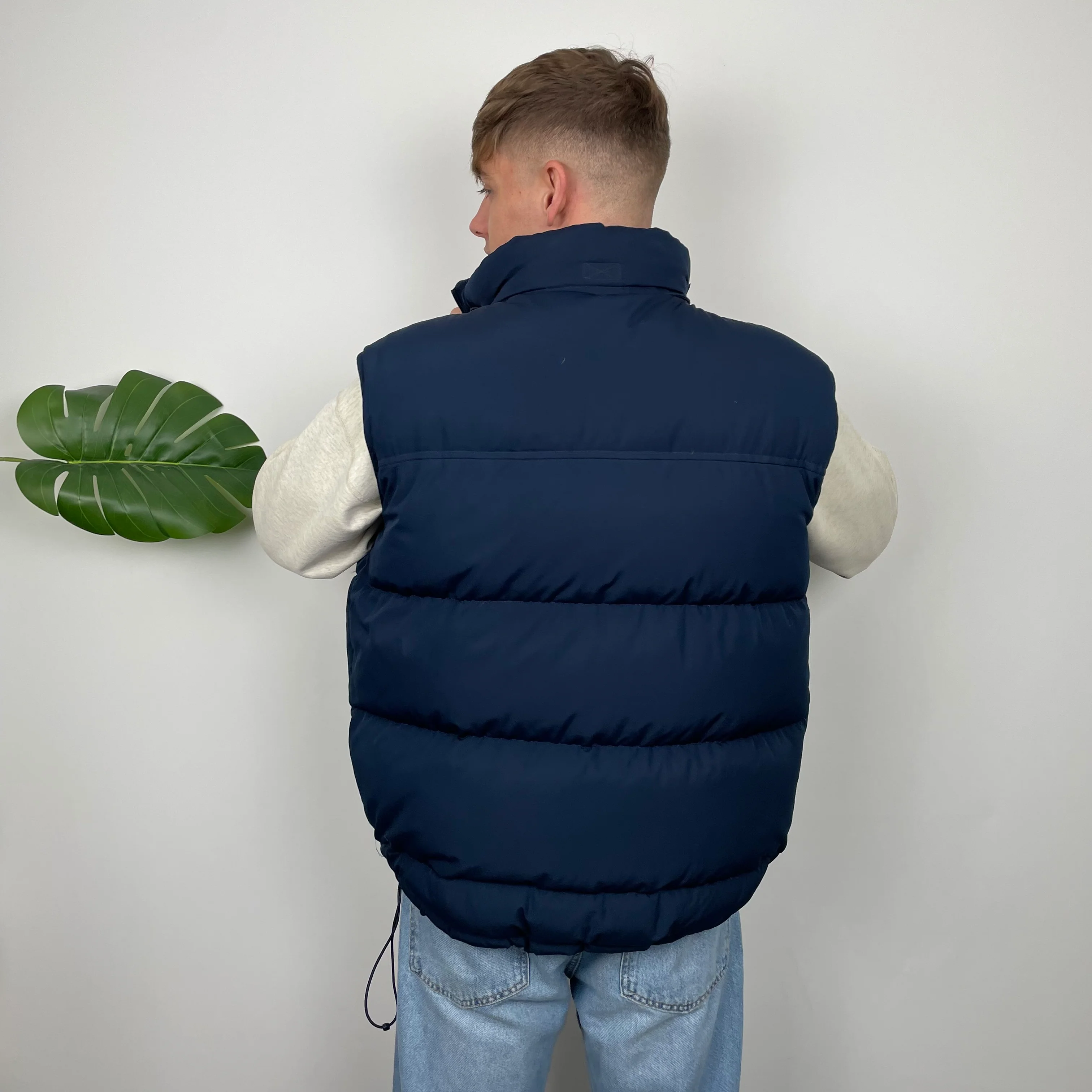 Nike Navy Embroidered Swoosh Puffer Gilet (XL) - Image 14