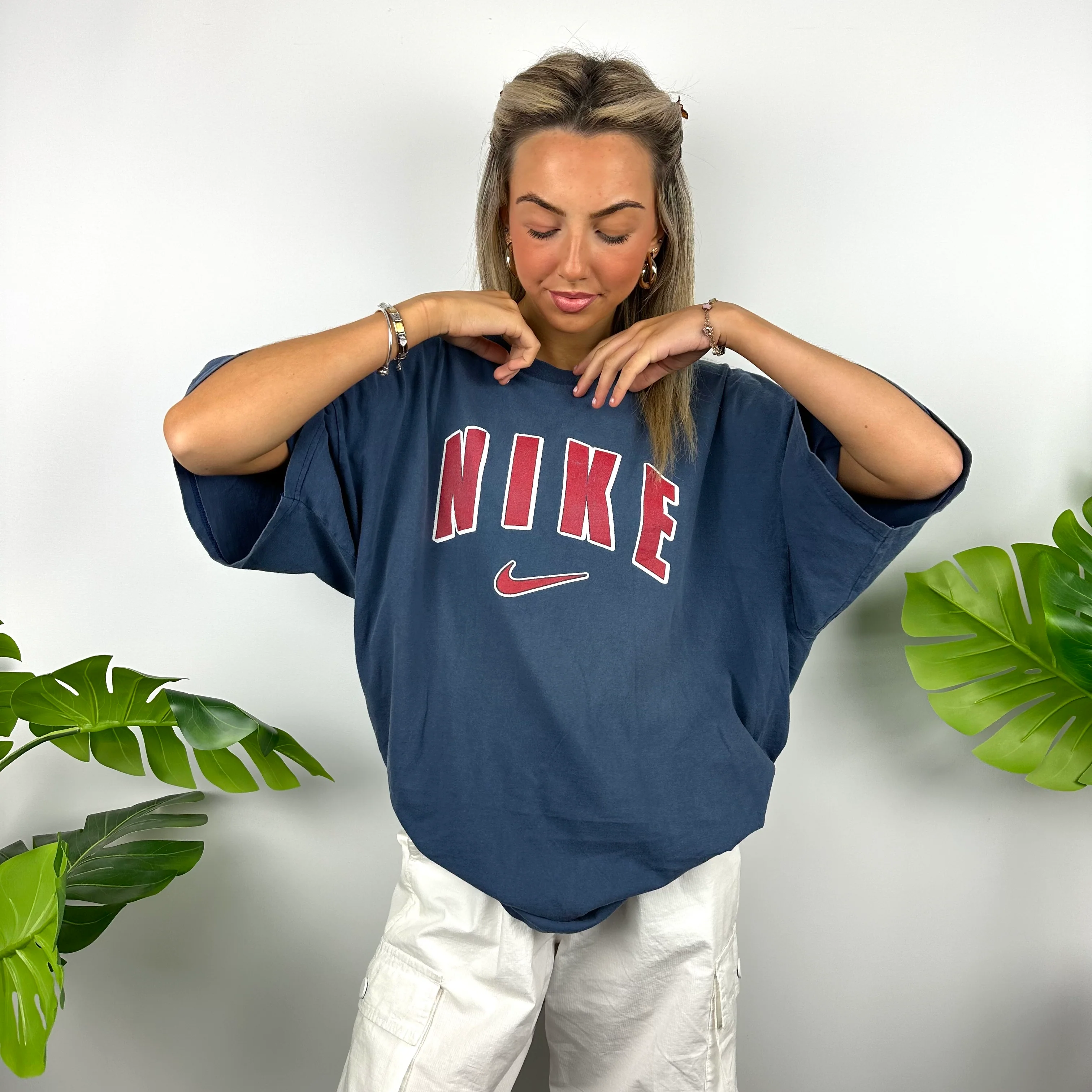 Nike Navy Spell Out T Shirt (XXL) - Image 3