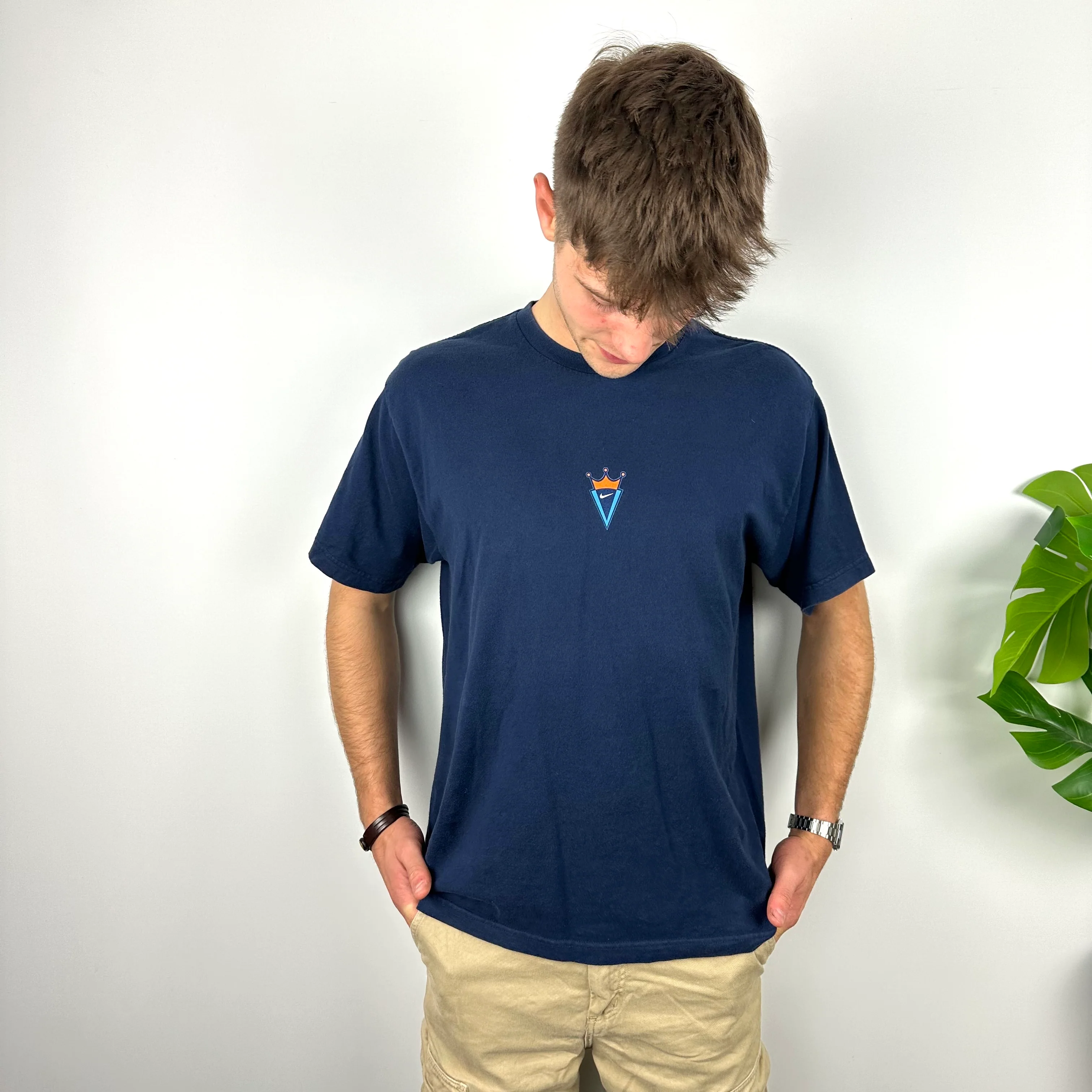 Nike Navy Spell Out T Shirt (L) - Image 5