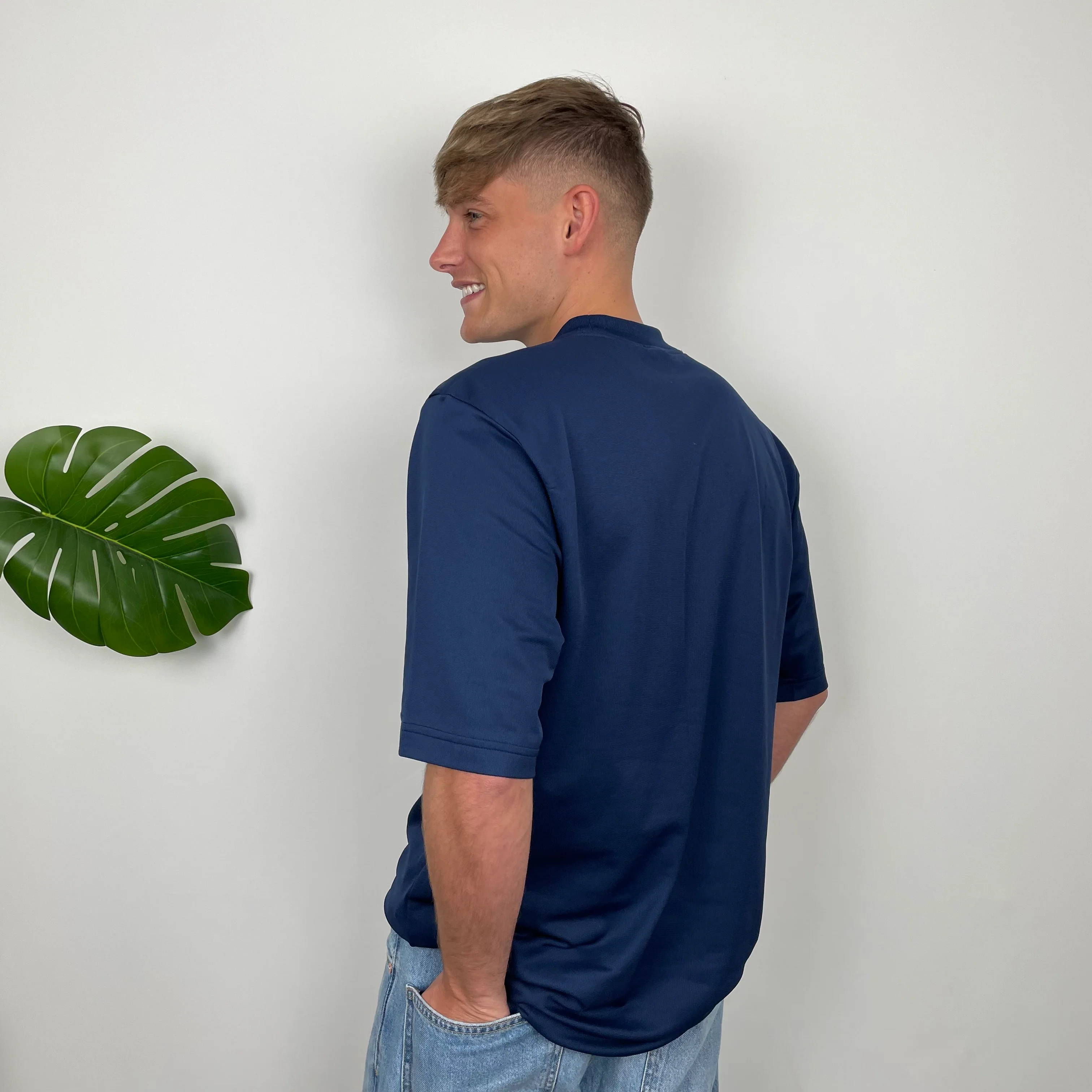 Nike Navy Swoosh T Shirt (L) - Image 6