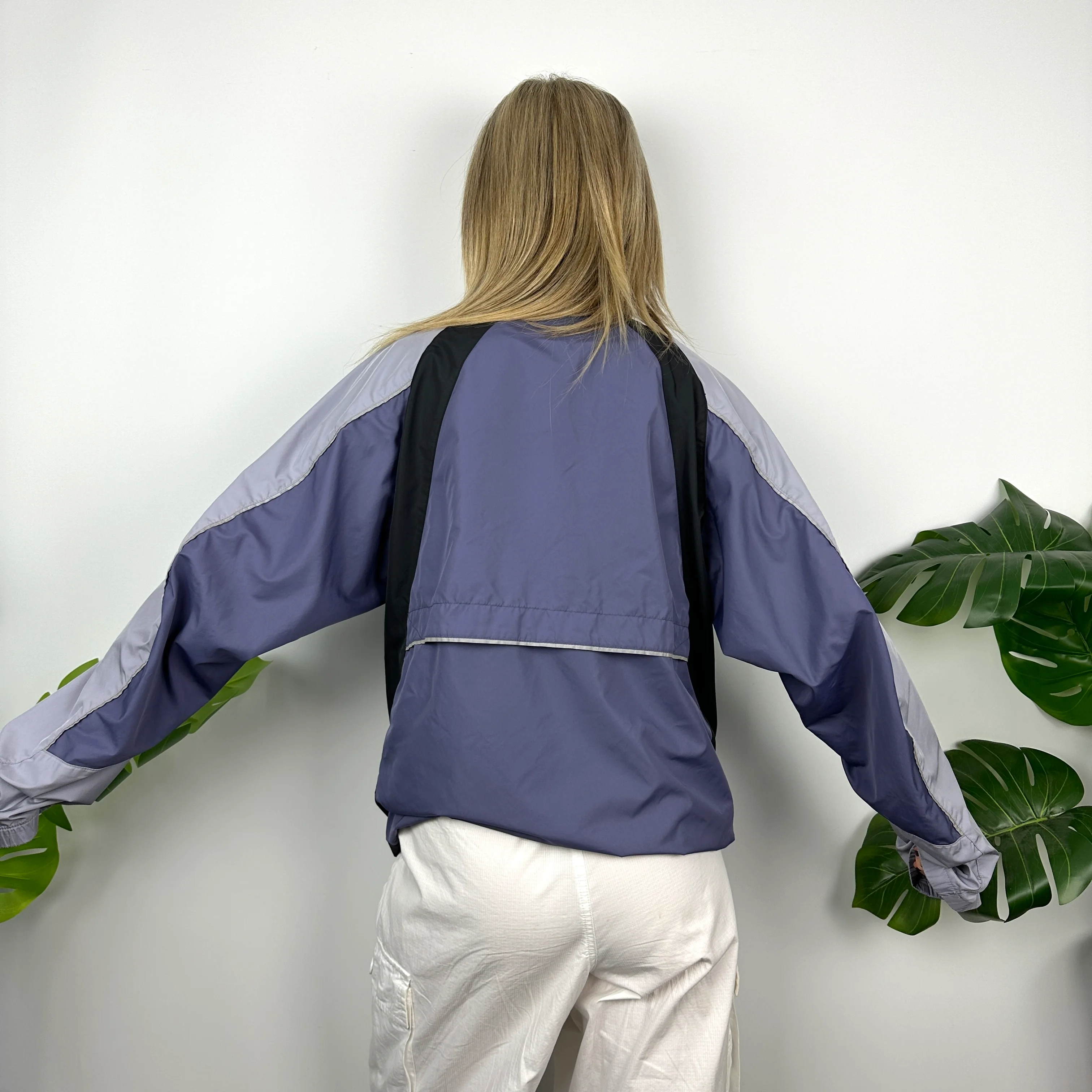 Nike Purple Embroidered Swoosh Windbreaker Jacket (L) - Image 5