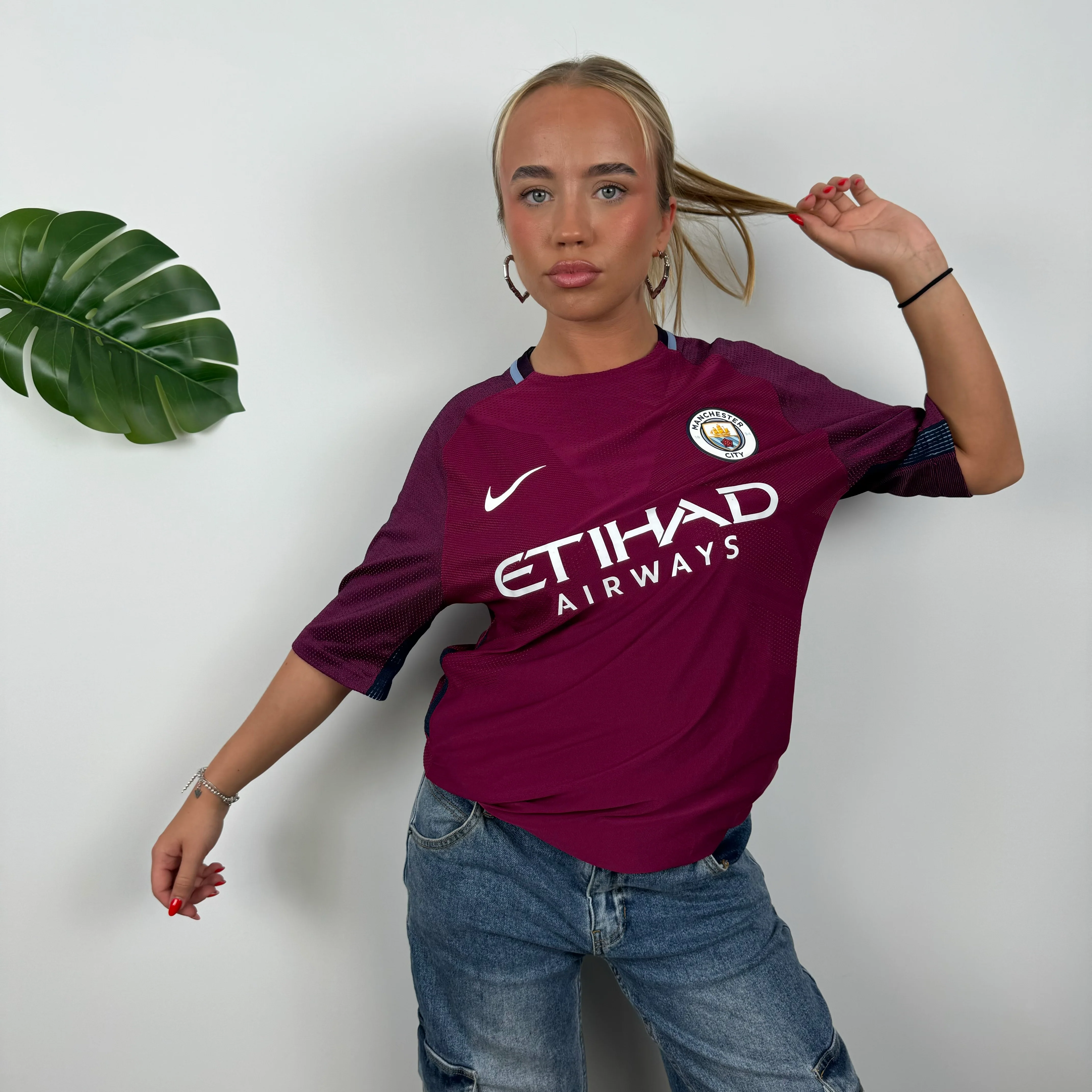 Nike Raheem Sterling Manchester City Away Match Jersey 17-18 (L) - Image 2
