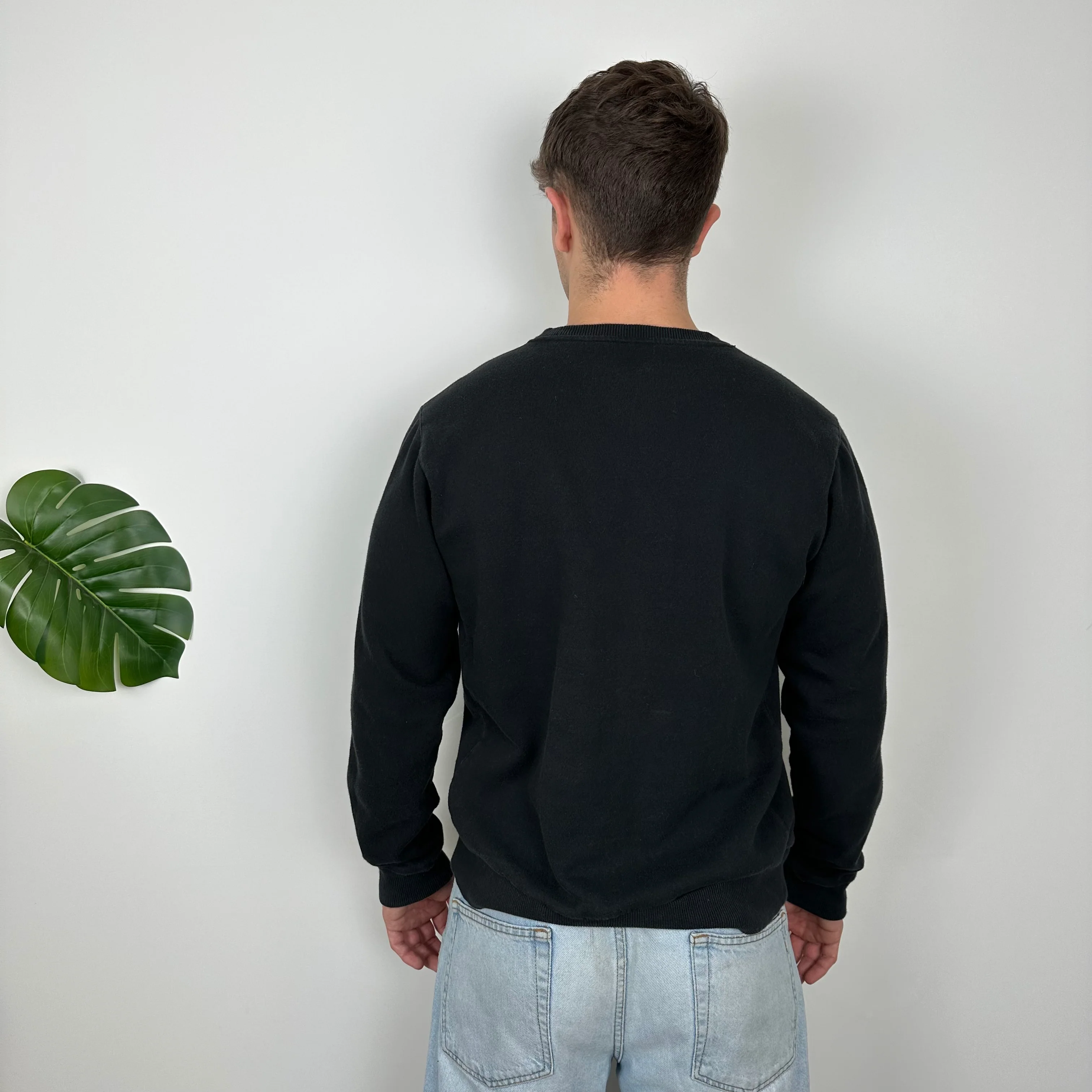 Nike RARE Black Embroidered Spell Out Sweatshirt (M) - Image 5