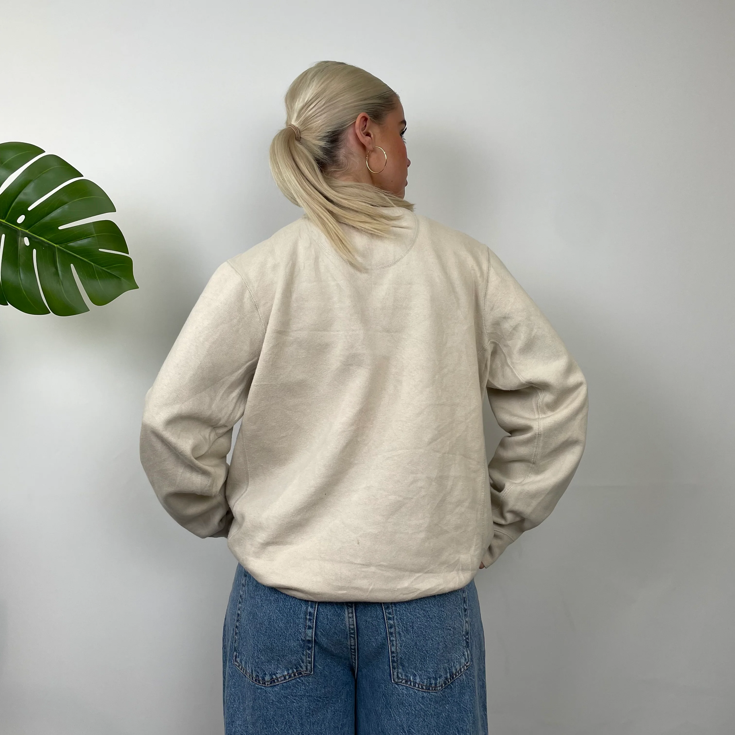 Nike RARE Cream Embroidered Swoosh Sweatshirt as worn by Olivia Neill (M) - Image 6