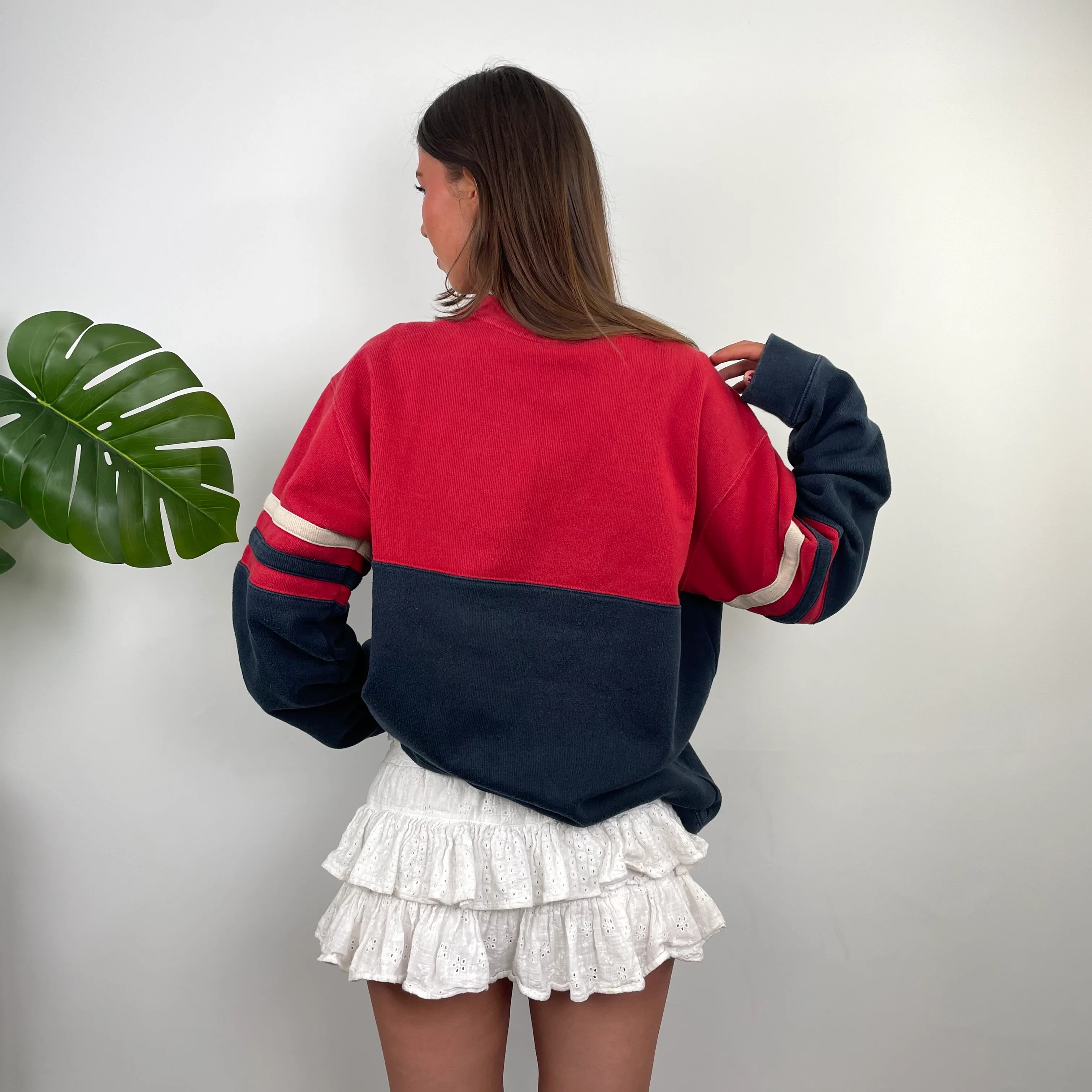 Nike Red Embroidered Spell Out Sweatshirt (L) - Image 5