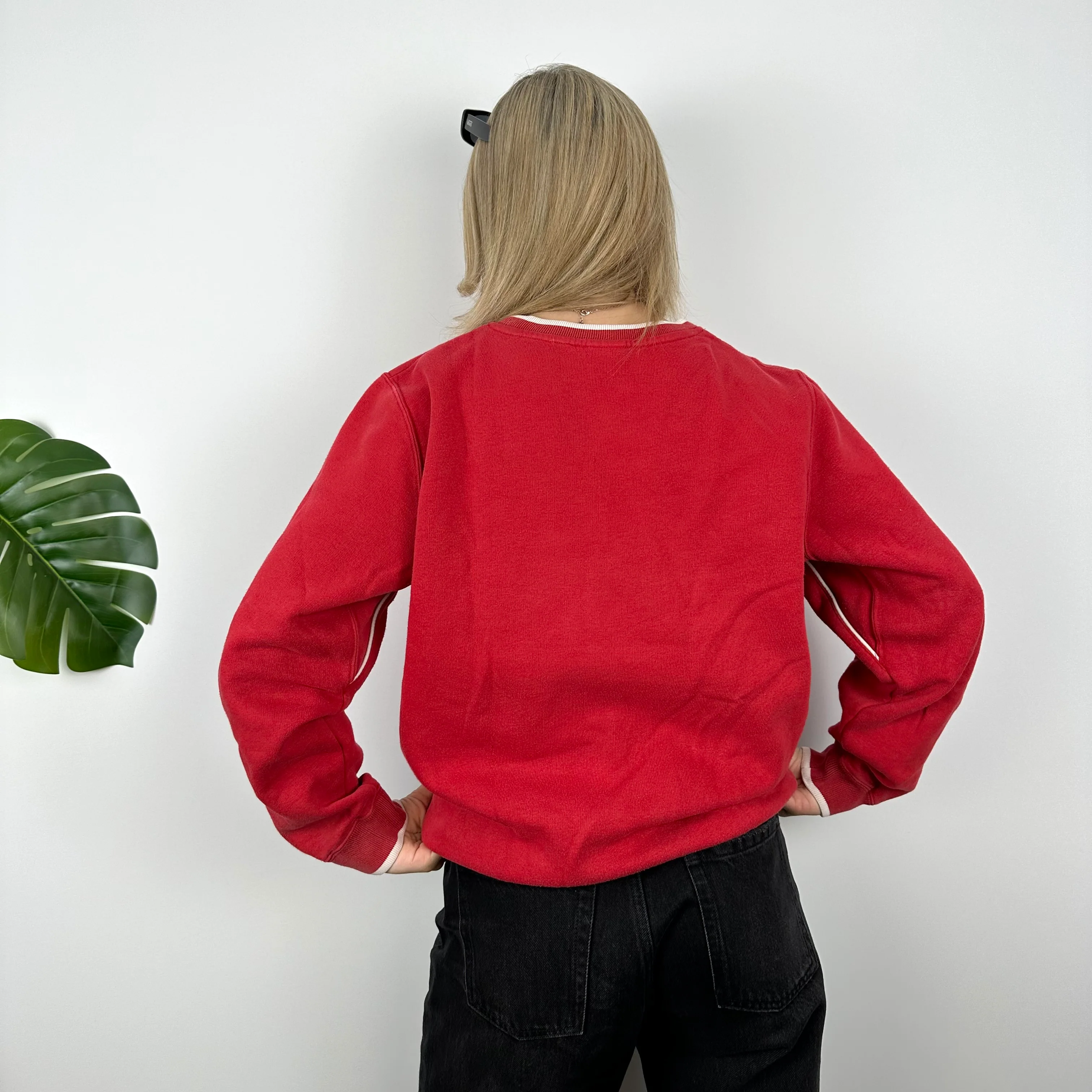 Nike Red Embroidered Swoosh Sweatshirt (M) - Image 6