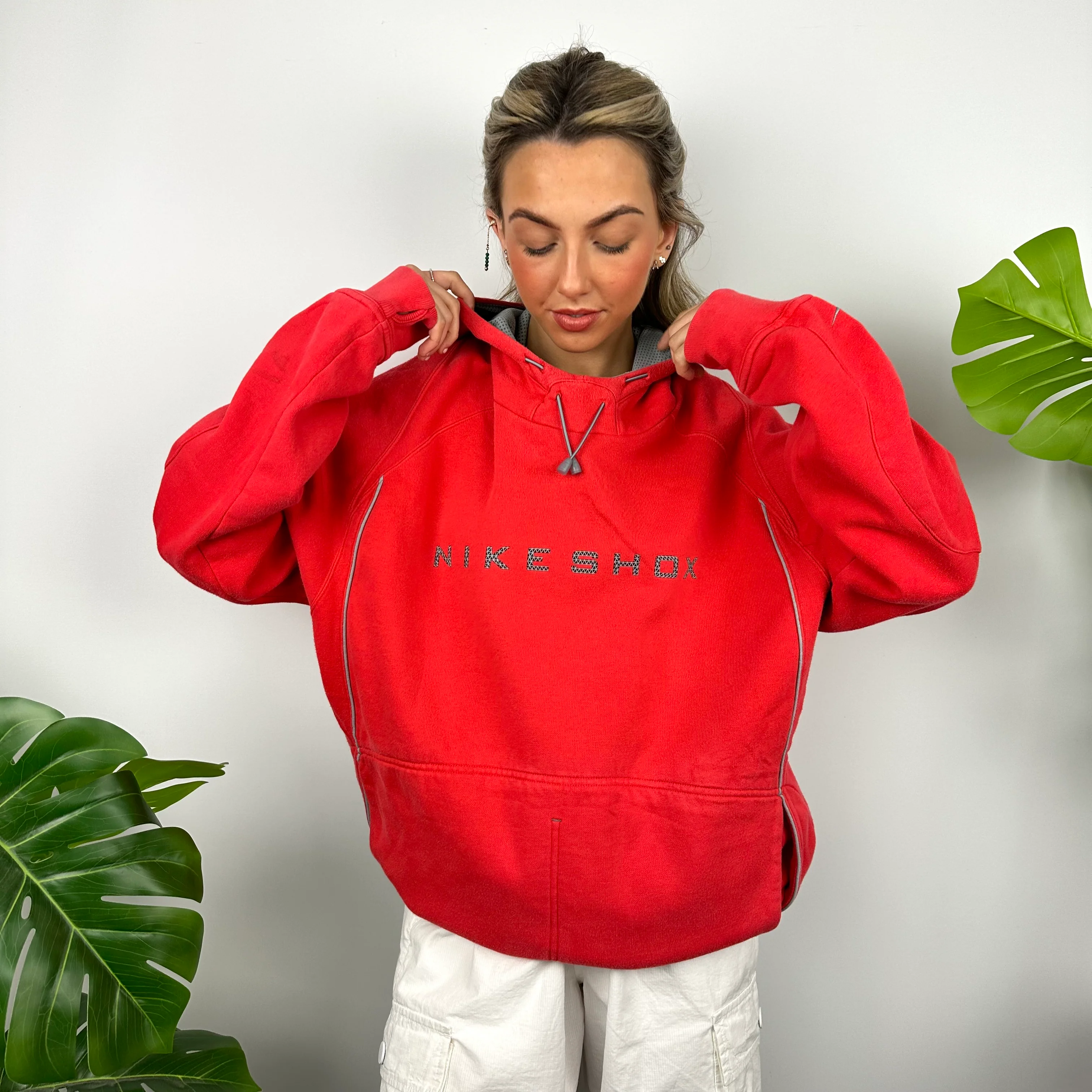Nike Shox Red Spell Out Hoodie (XL) - Image 3