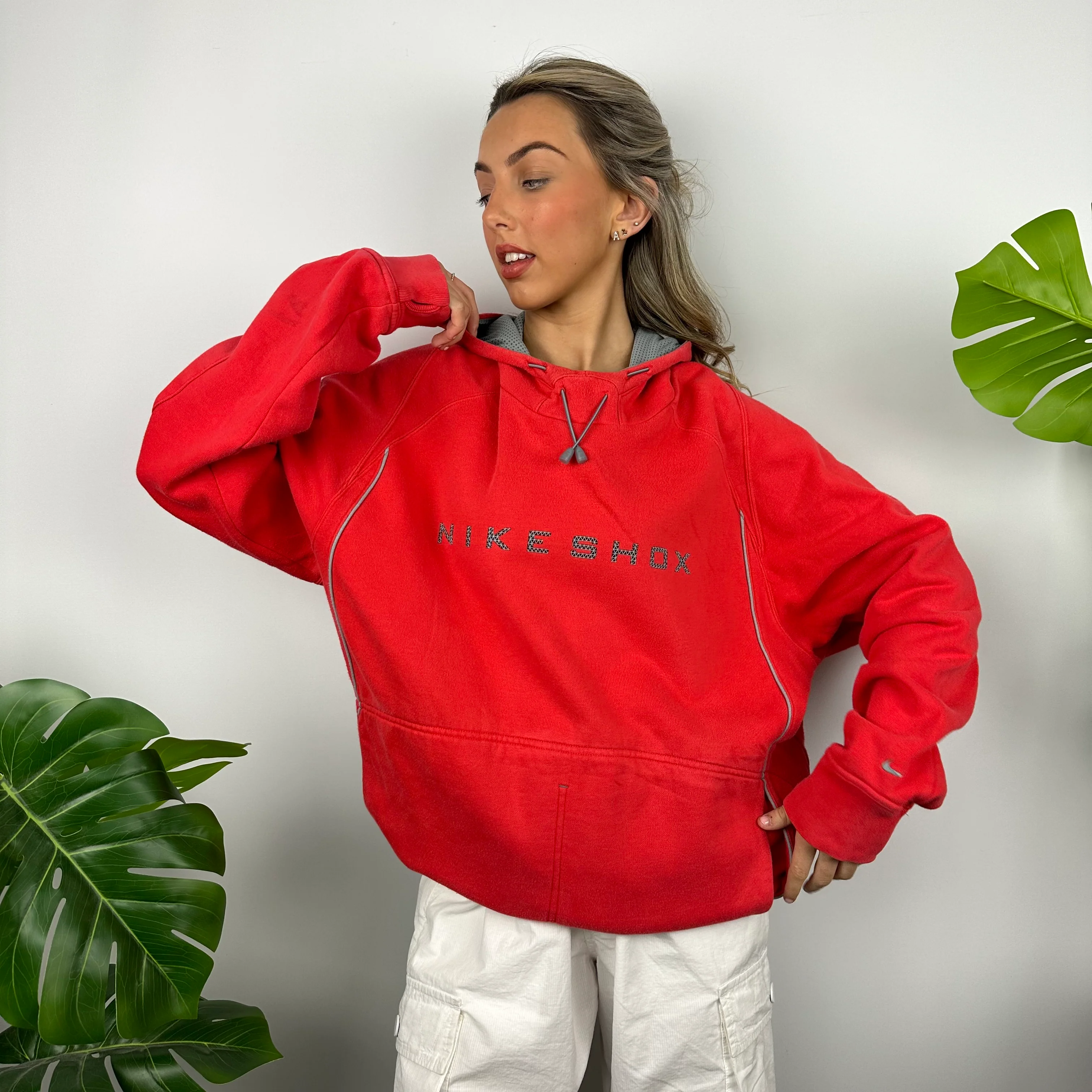 Nike Shox Red Spell Out Hoodie (XL) - Image 4