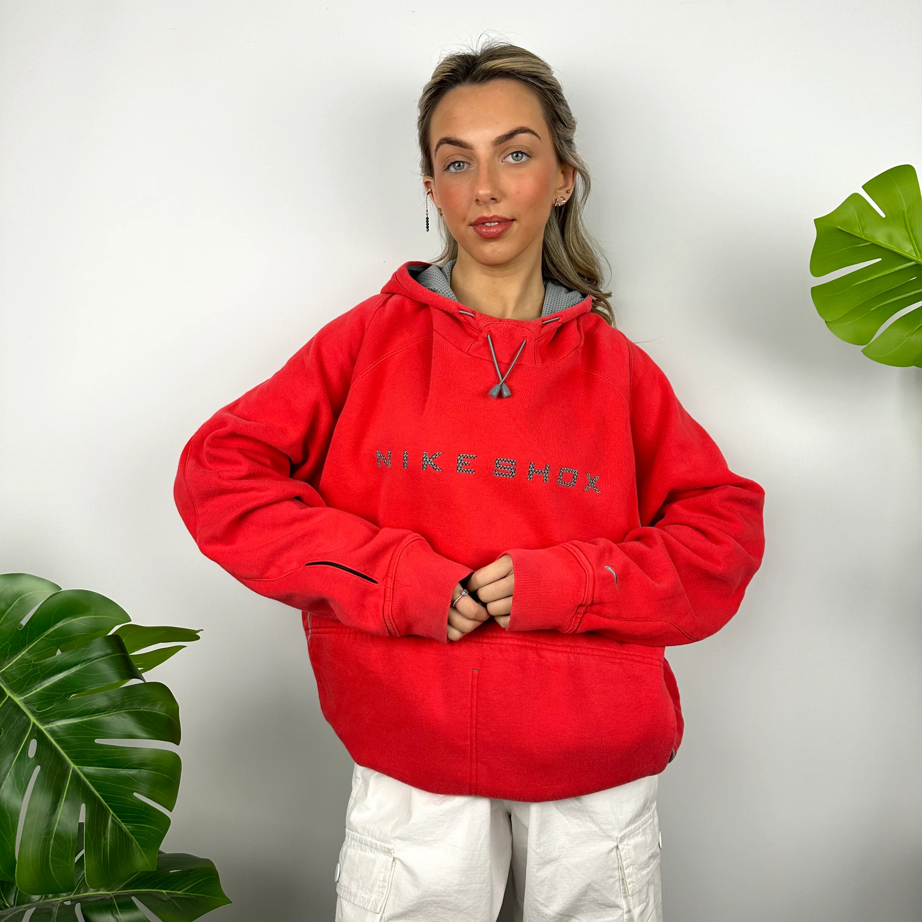 Nike Shox Red Spell Out Hoodie (XL) - Image 6