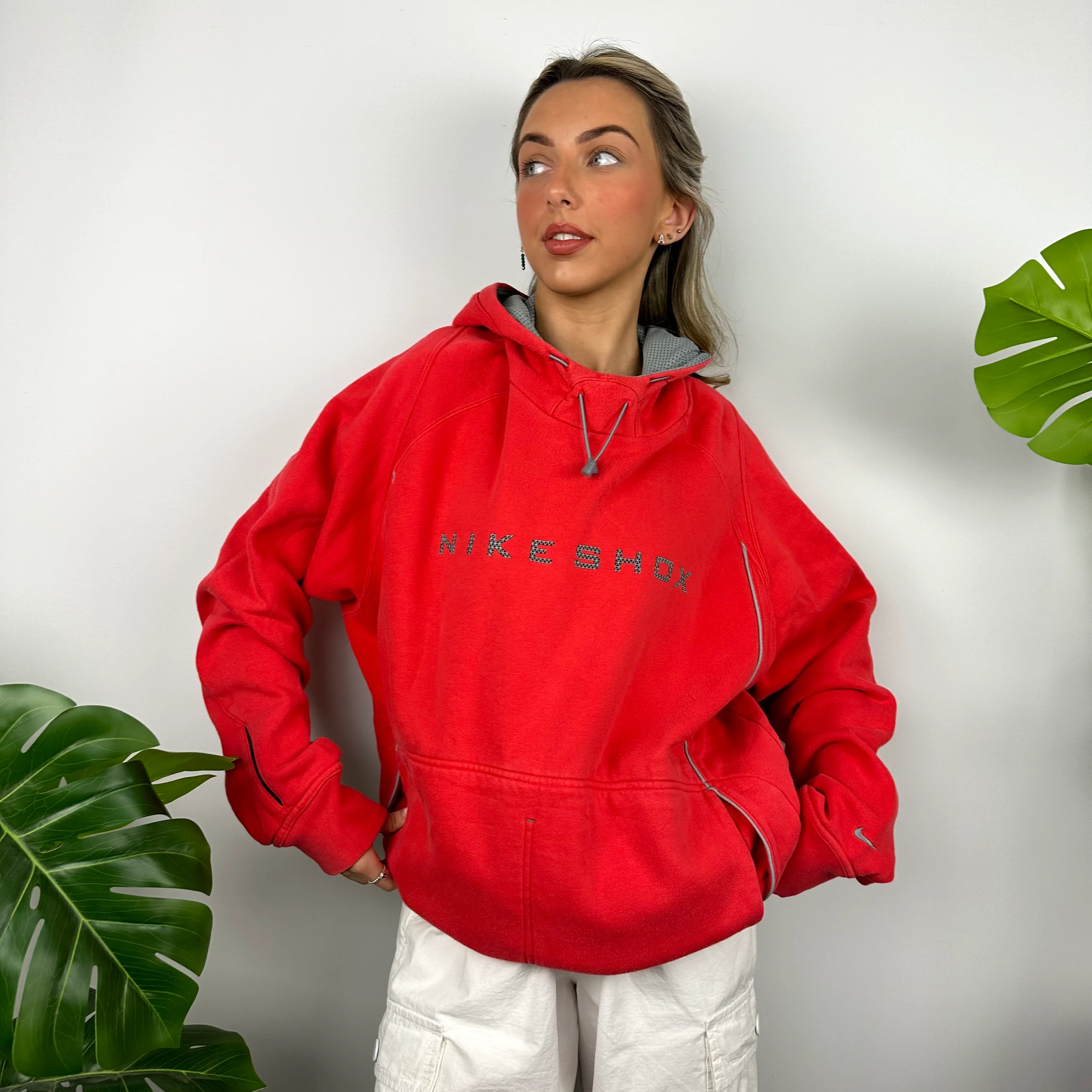 Nike Shox Red Spell Out Hoodie (XL) - Image 7