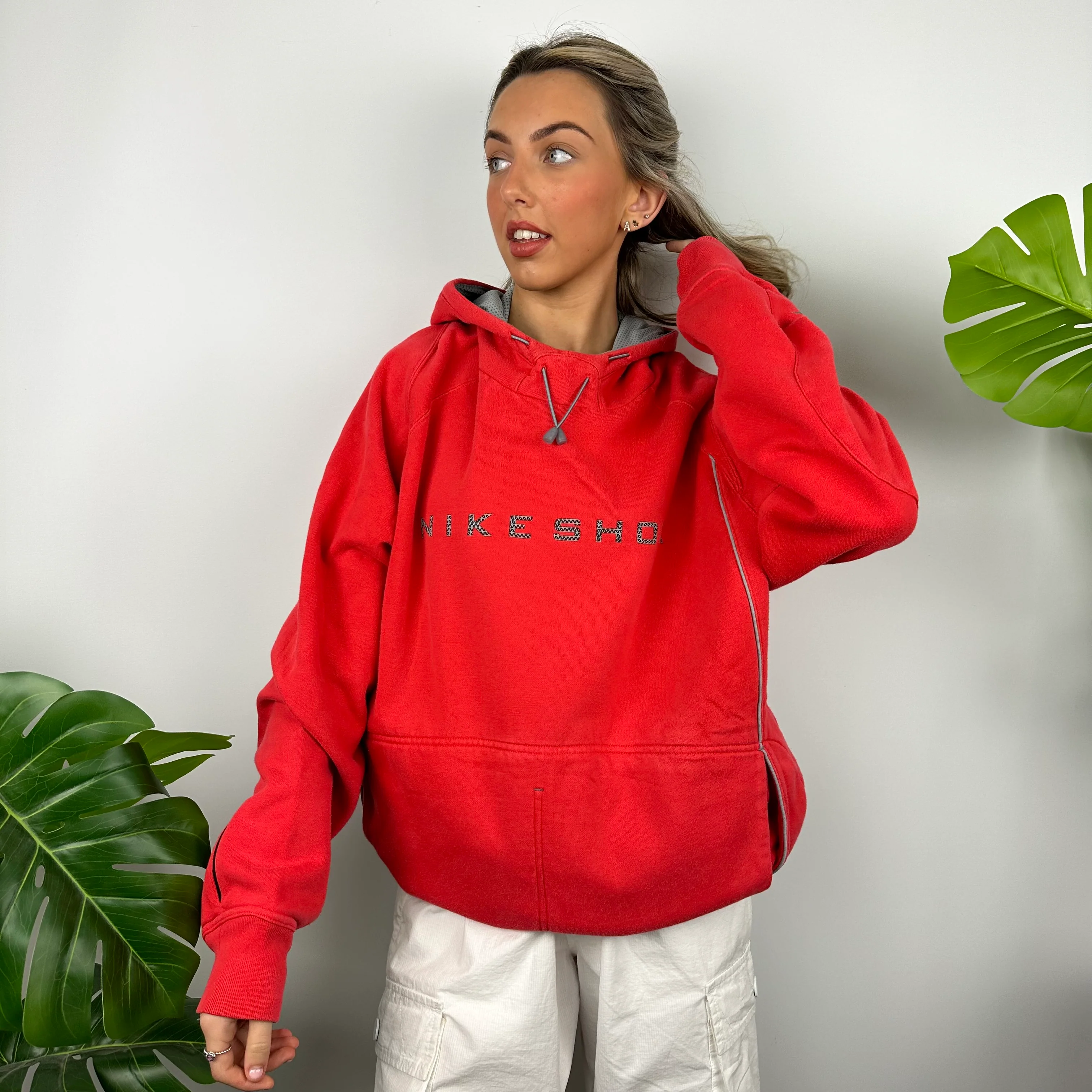 Nike Shox Red Spell Out Hoodie (XL) - Image 8