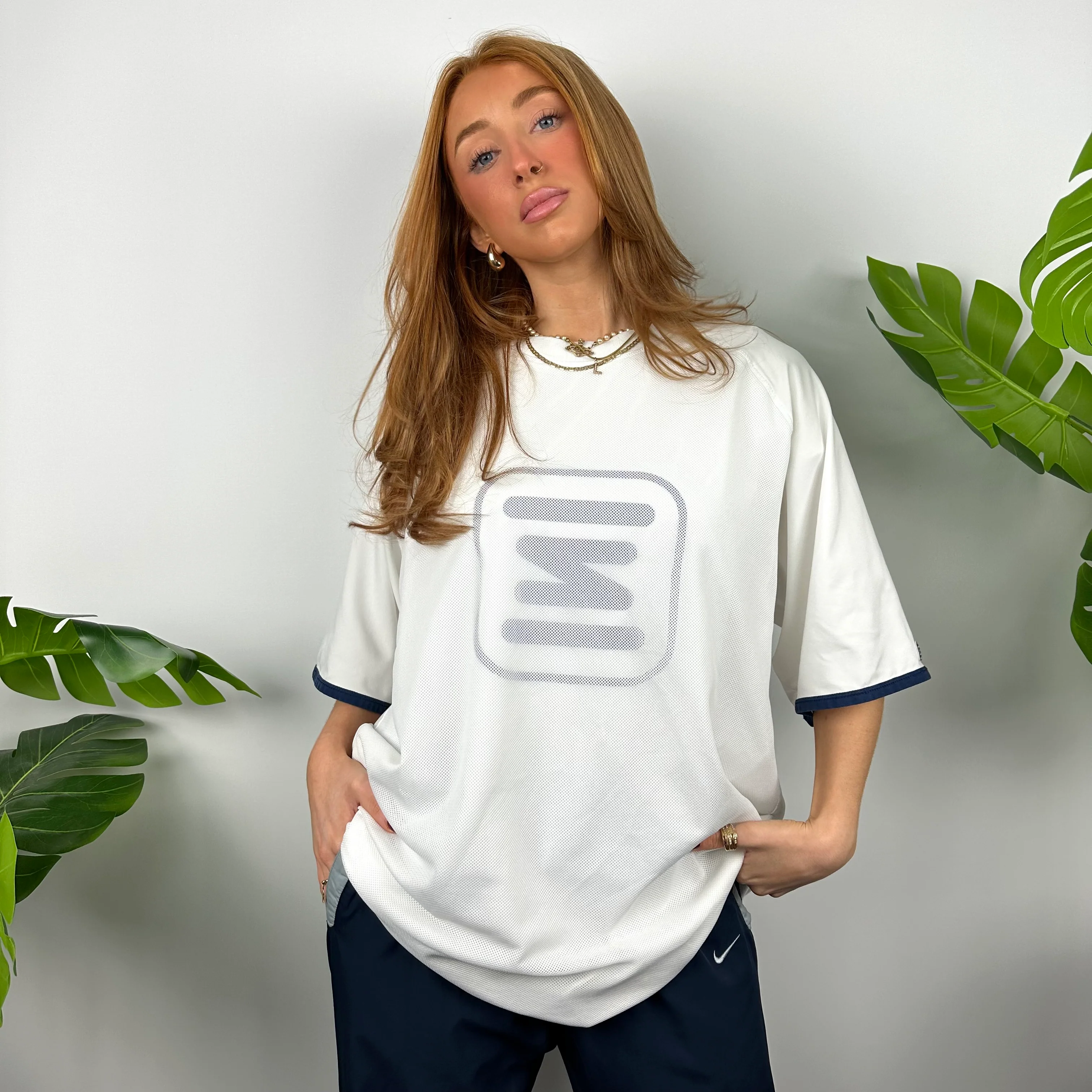 Nike Shox White Spell Out T Shirt (XXL)