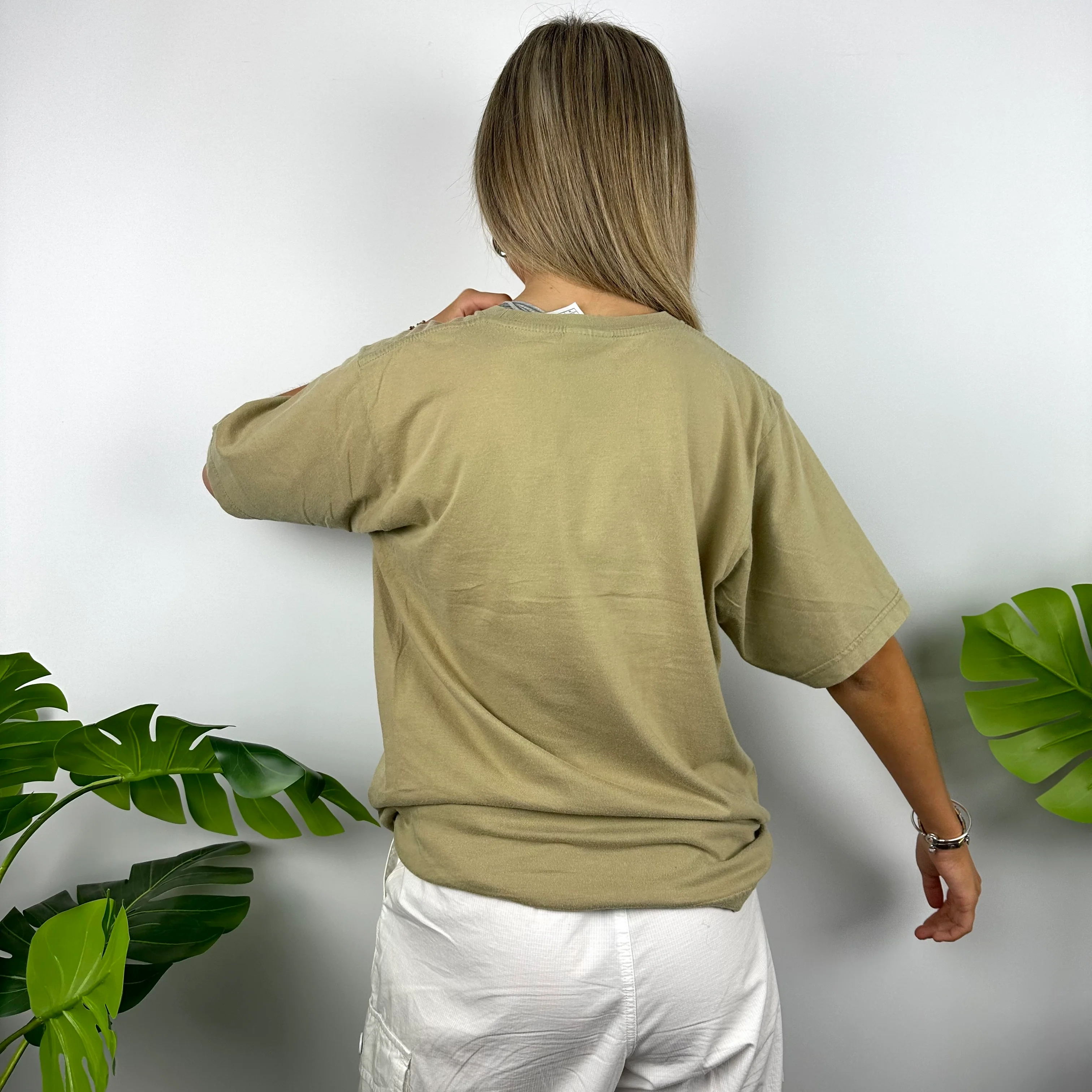 Nike Tan Swoosh T Shirt (L) - Image 4