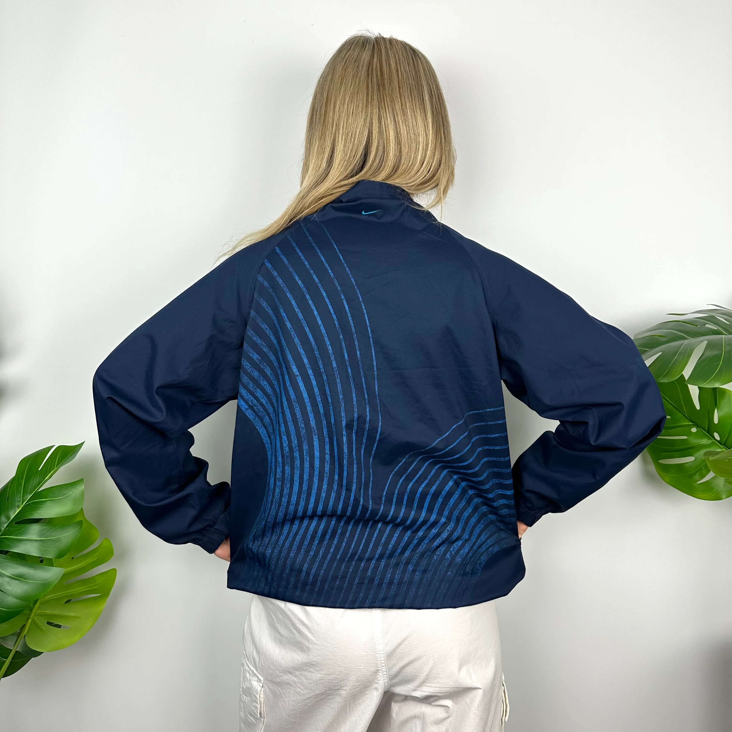 Nike TN Air Navy Embroidered Spell Out Jacket (S) - Image 5