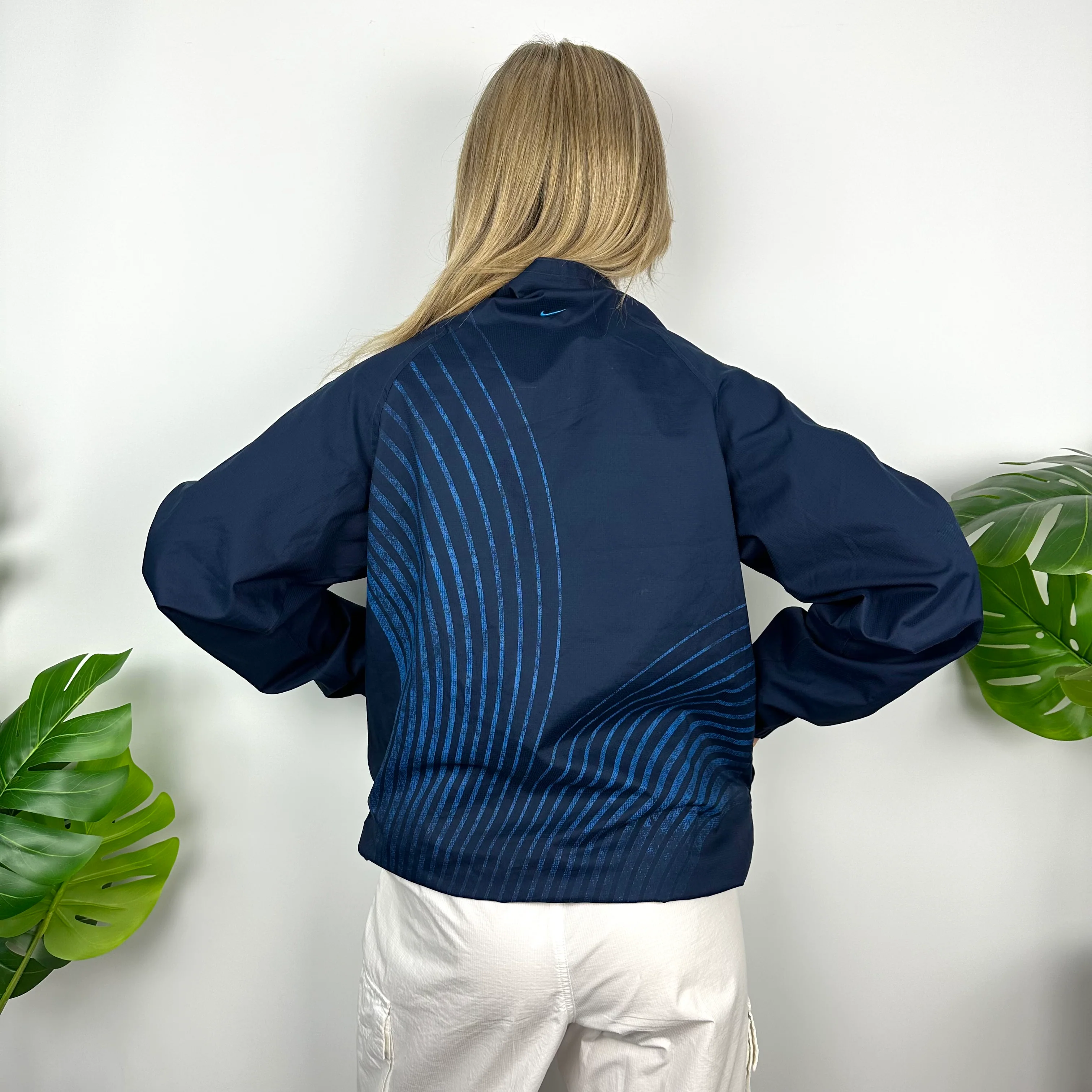 Nike TN Air Navy Embroidered Spell Out Jacket (S) - Image 6