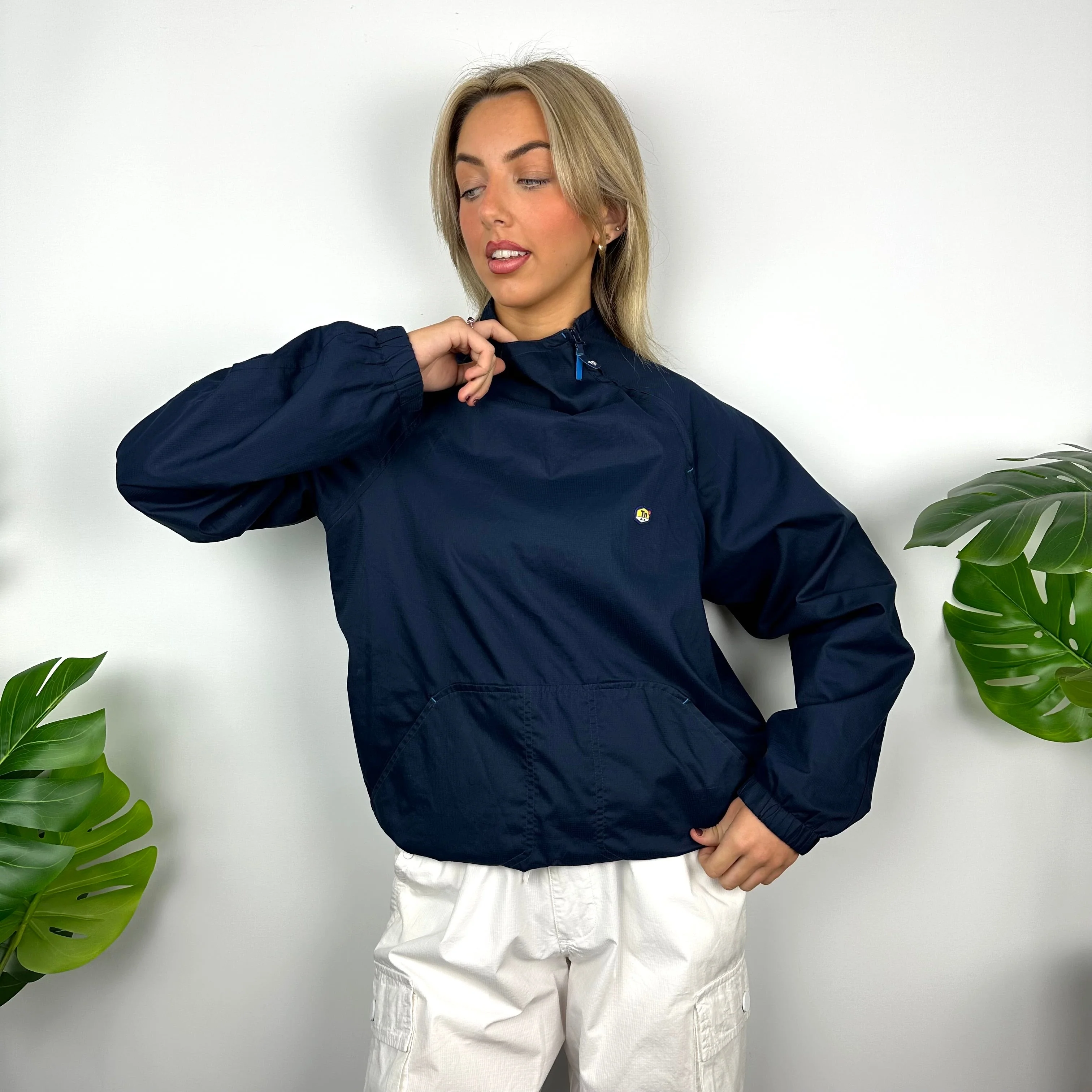 Nike TN Air Navy Embroidered Spell Out Jacket (S) - Image 3