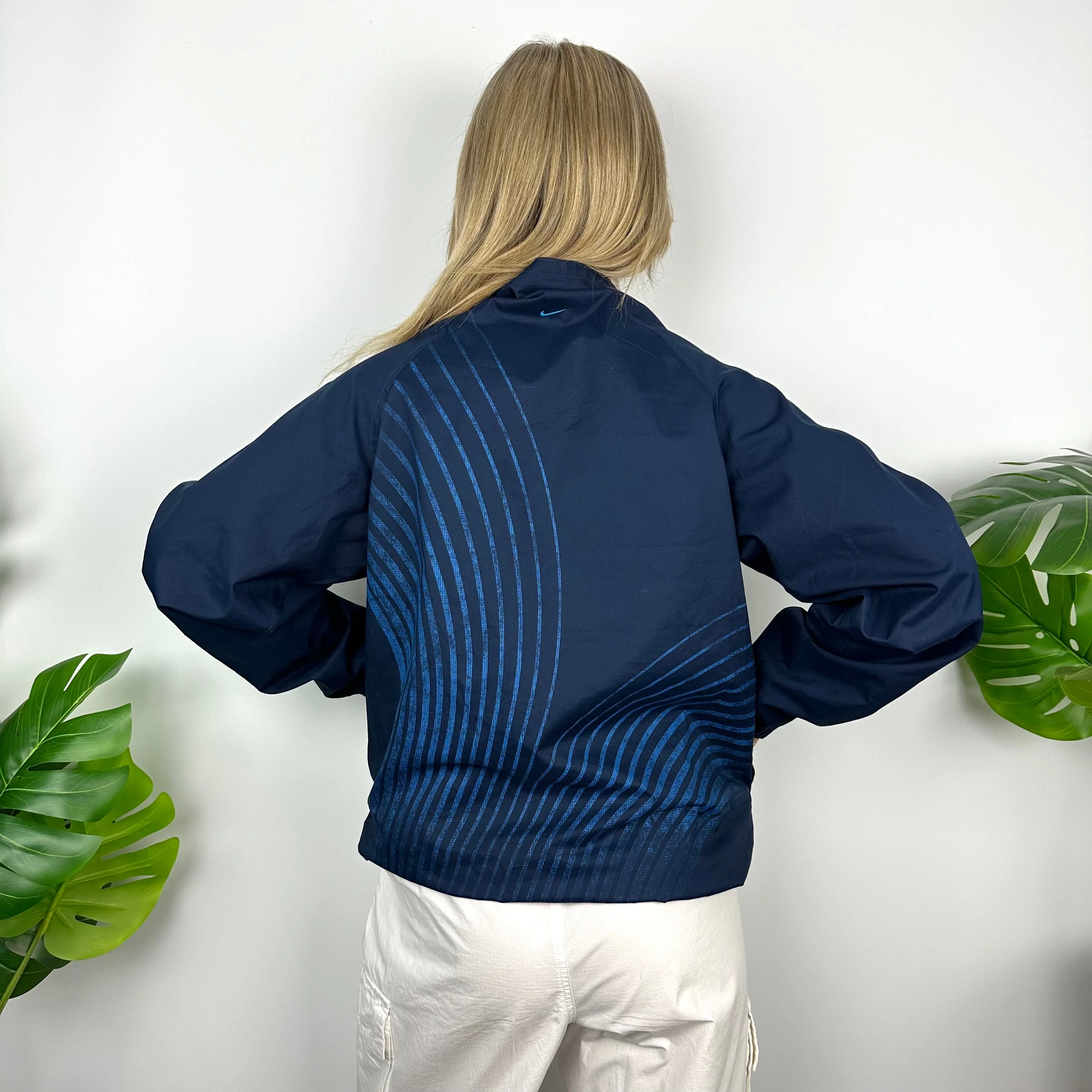 Nike TN Air Navy Embroidered Spell Out Jacket (S) - Image 4
