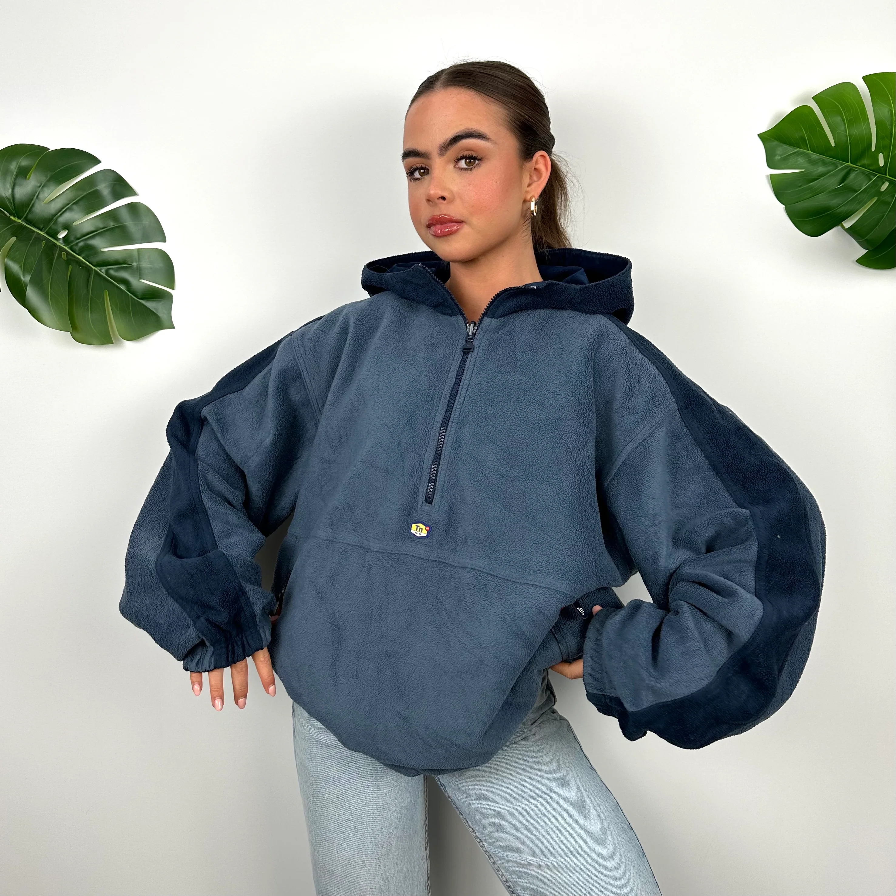 Nike TN Air RARE Reversible Fleece Windbreaker Quarter Zip Jacket (L) - Image 6