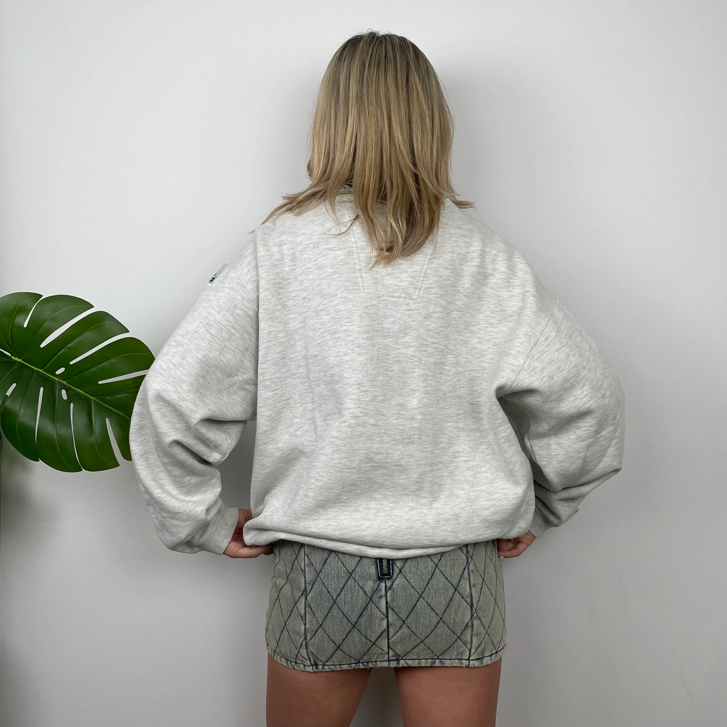 Nike White Embroidered Centre Swoosh Sweatshirt (M) - Image 4